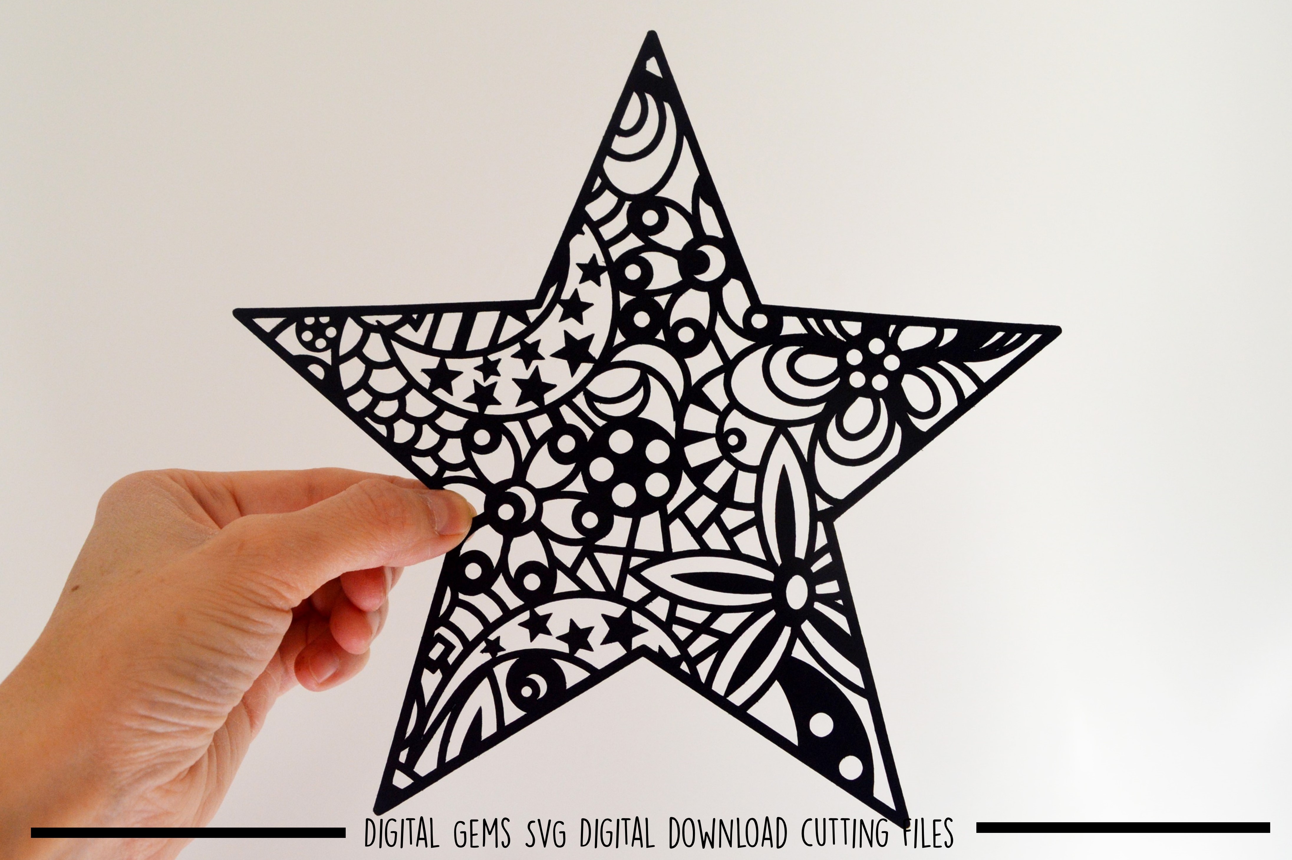 Star paper cut SVG / DXF / EPS files (47222) | SVGs ...