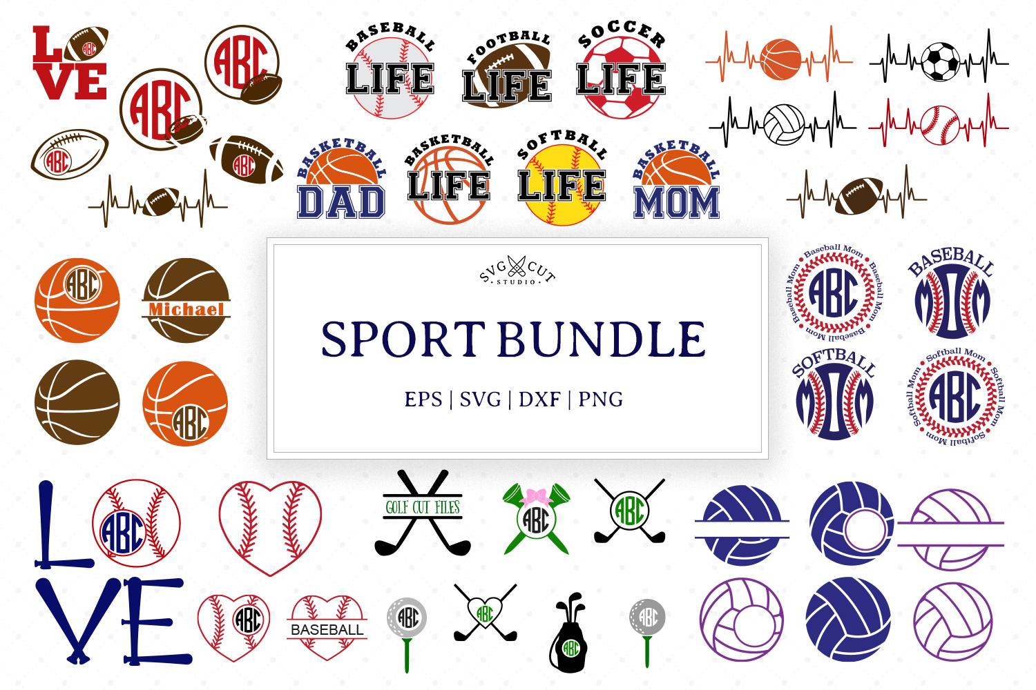 Sport Bundle SVG Files, Sport SVG Files