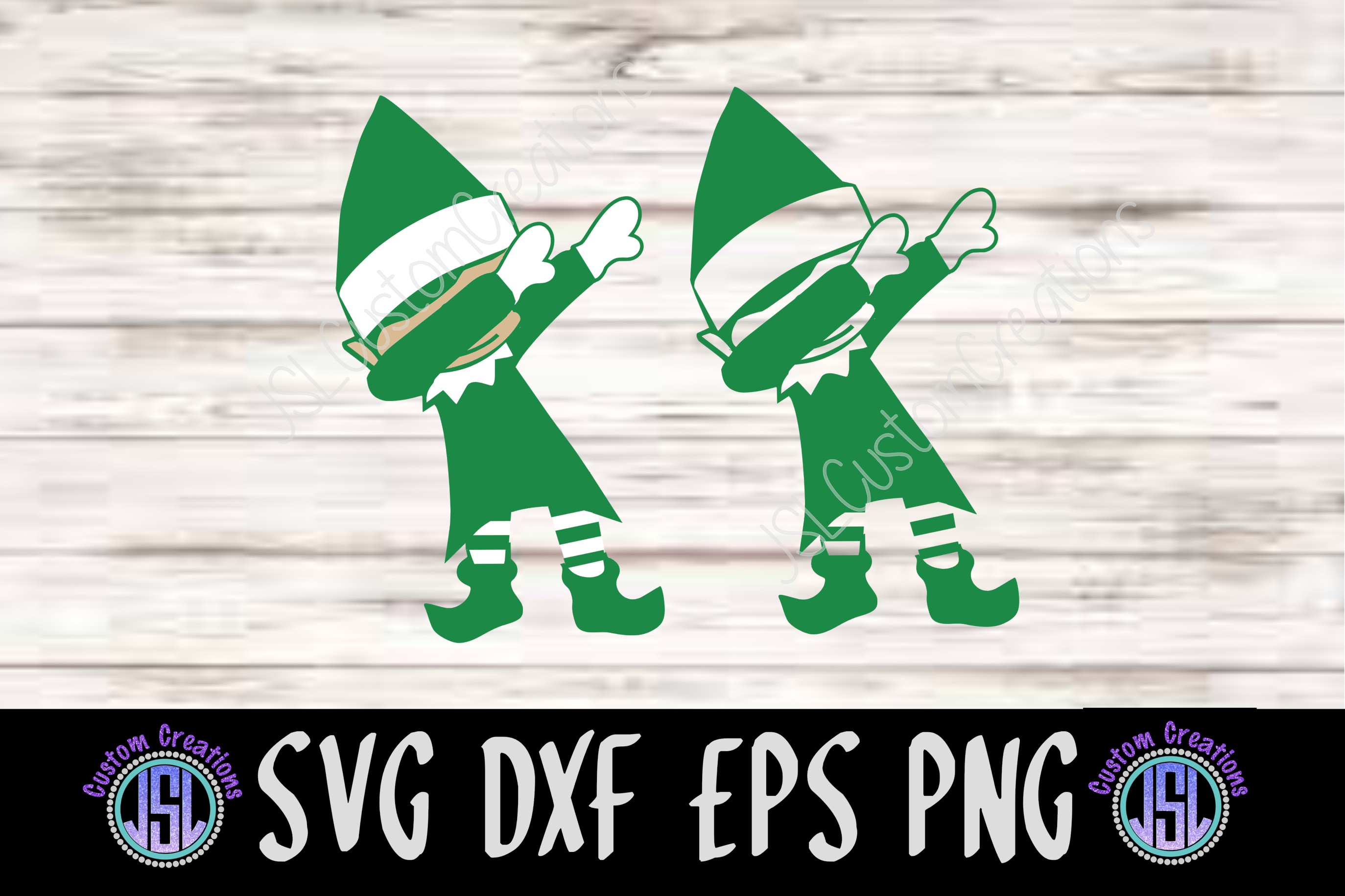 Download Dabbing Elf Set of 2 Bundle SVG DXF EPS PNG Cutting File (126643) | SVGs | Design Bundles