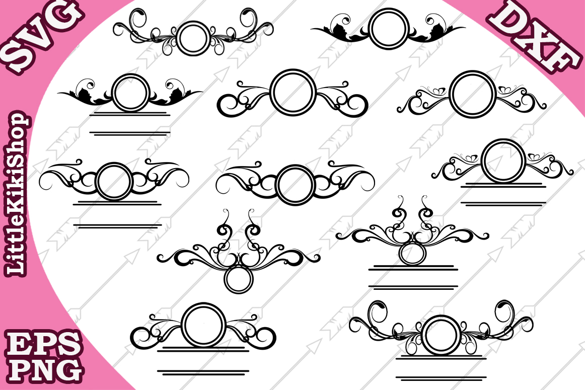 Download Flourish Monogram Svg,Flourish Frame Svg, Swirl Border Svg,