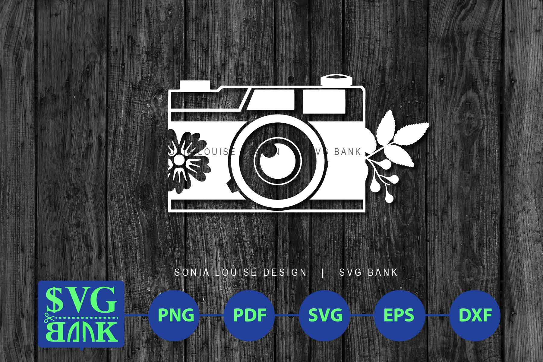 Download Camera SVG, Mirrorless Camera with flower, photography svg