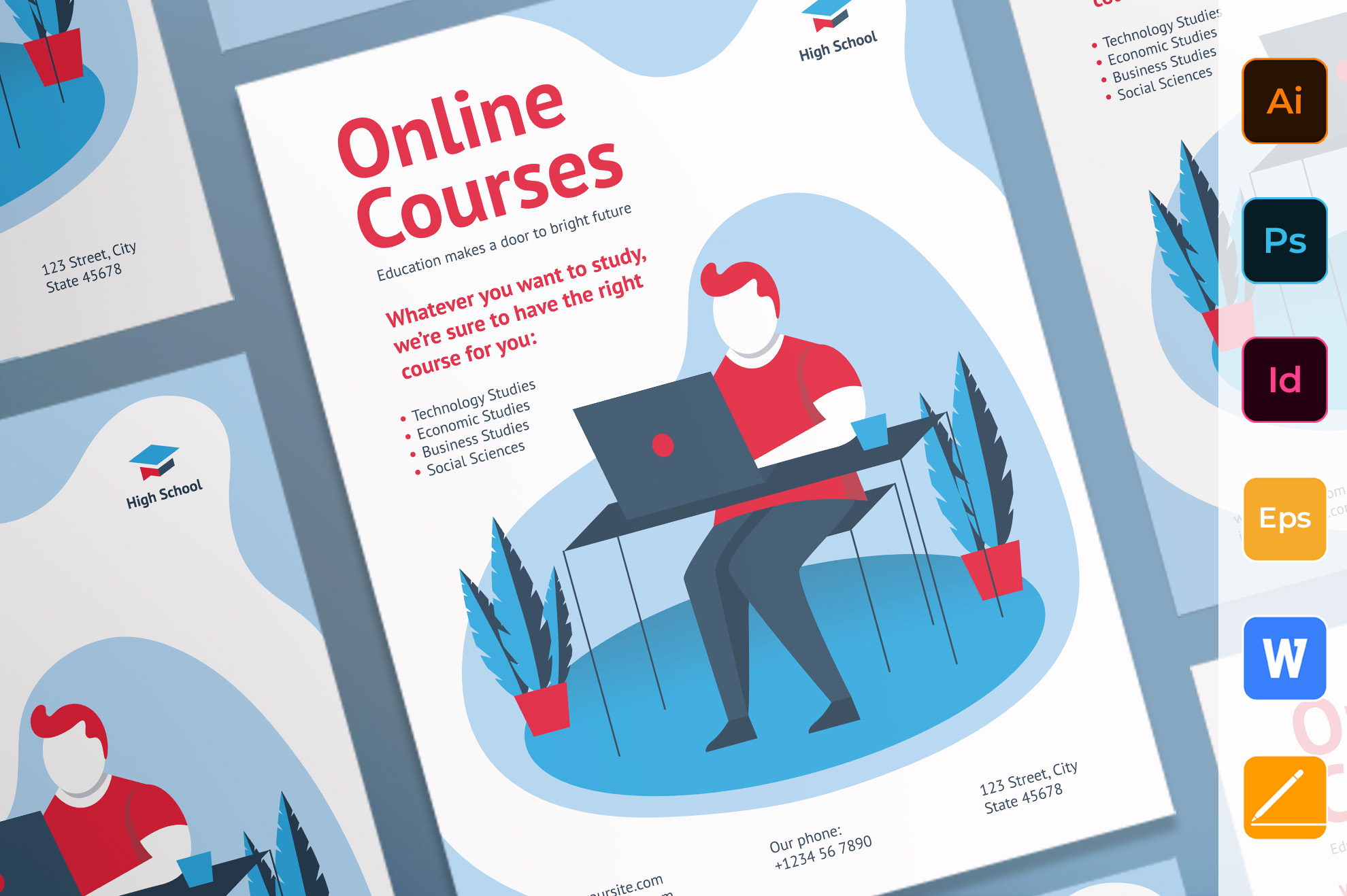 Online Courses Poster