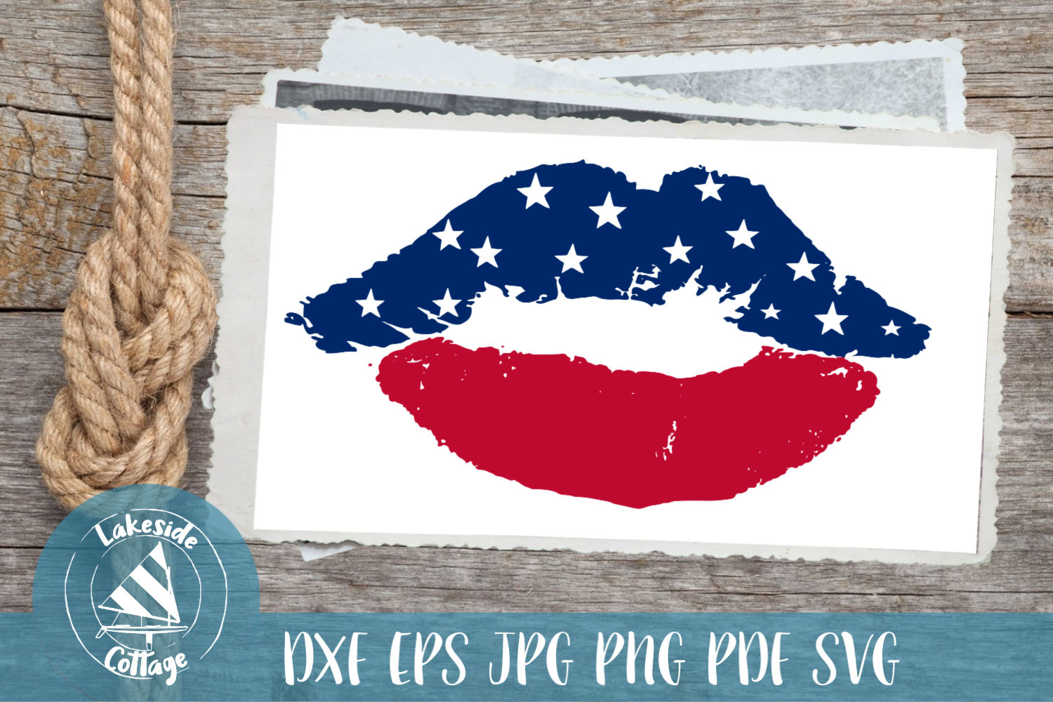Download USA Lips - Patriotic Lips svg - 4th of july svg dxf eps