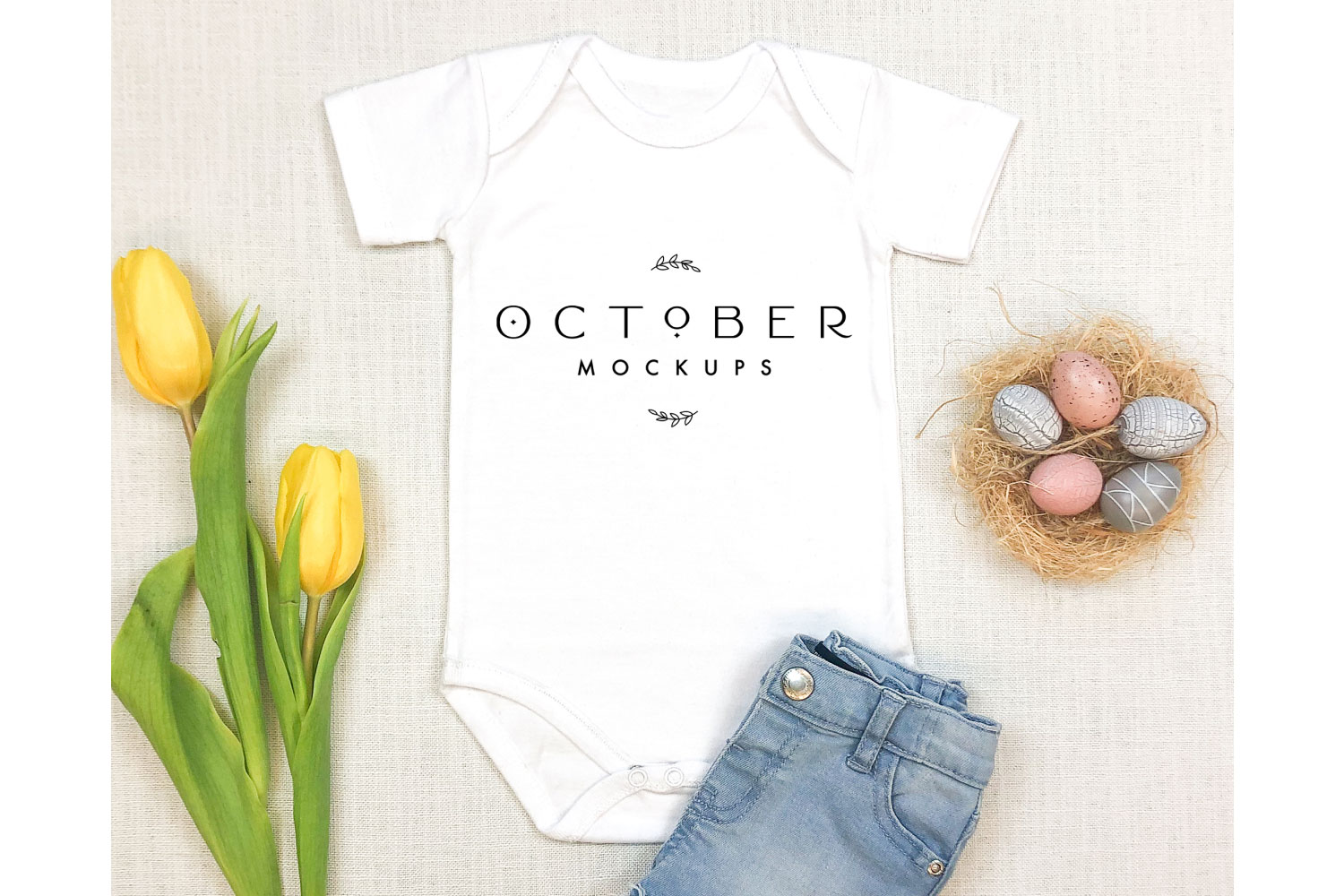 Download Easter Mockup | Baby bodysuit mockup | Shirt mockup ...