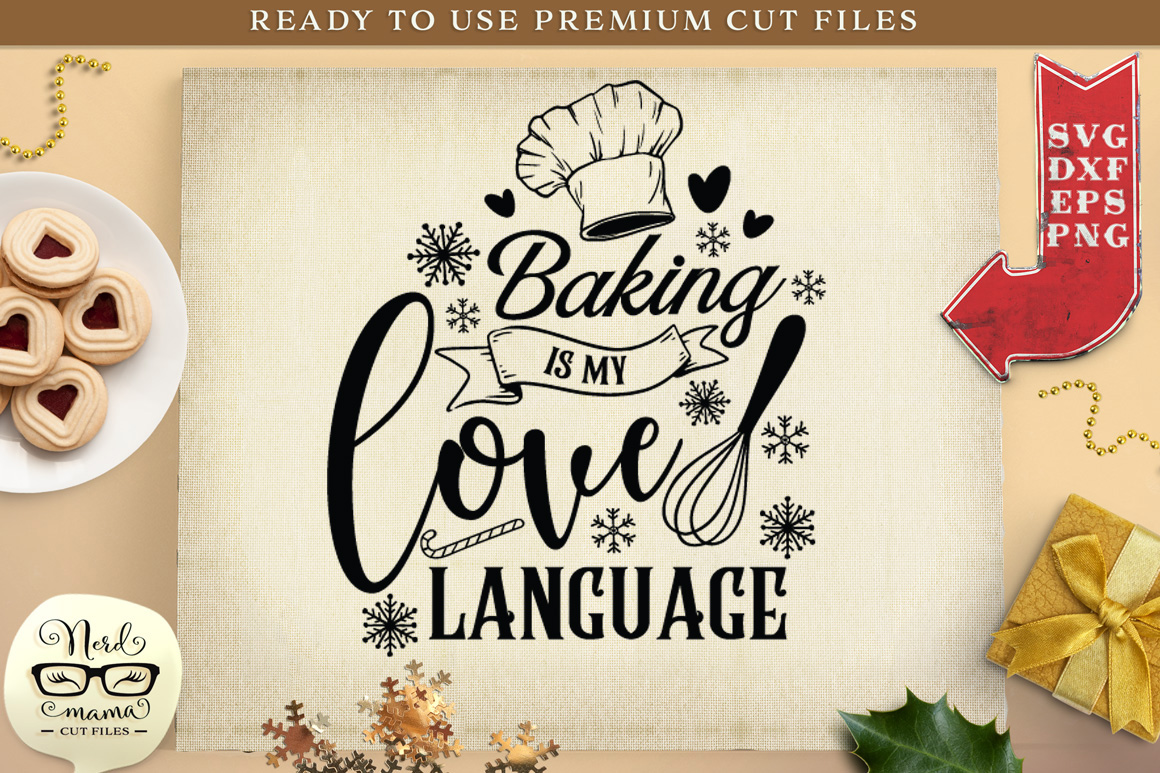 Baking is my love language SVG Cut File