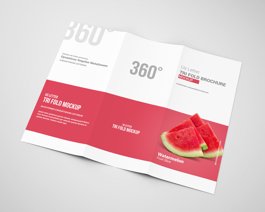 TRIFOLD BROCHURE MOCKUP US LETTER