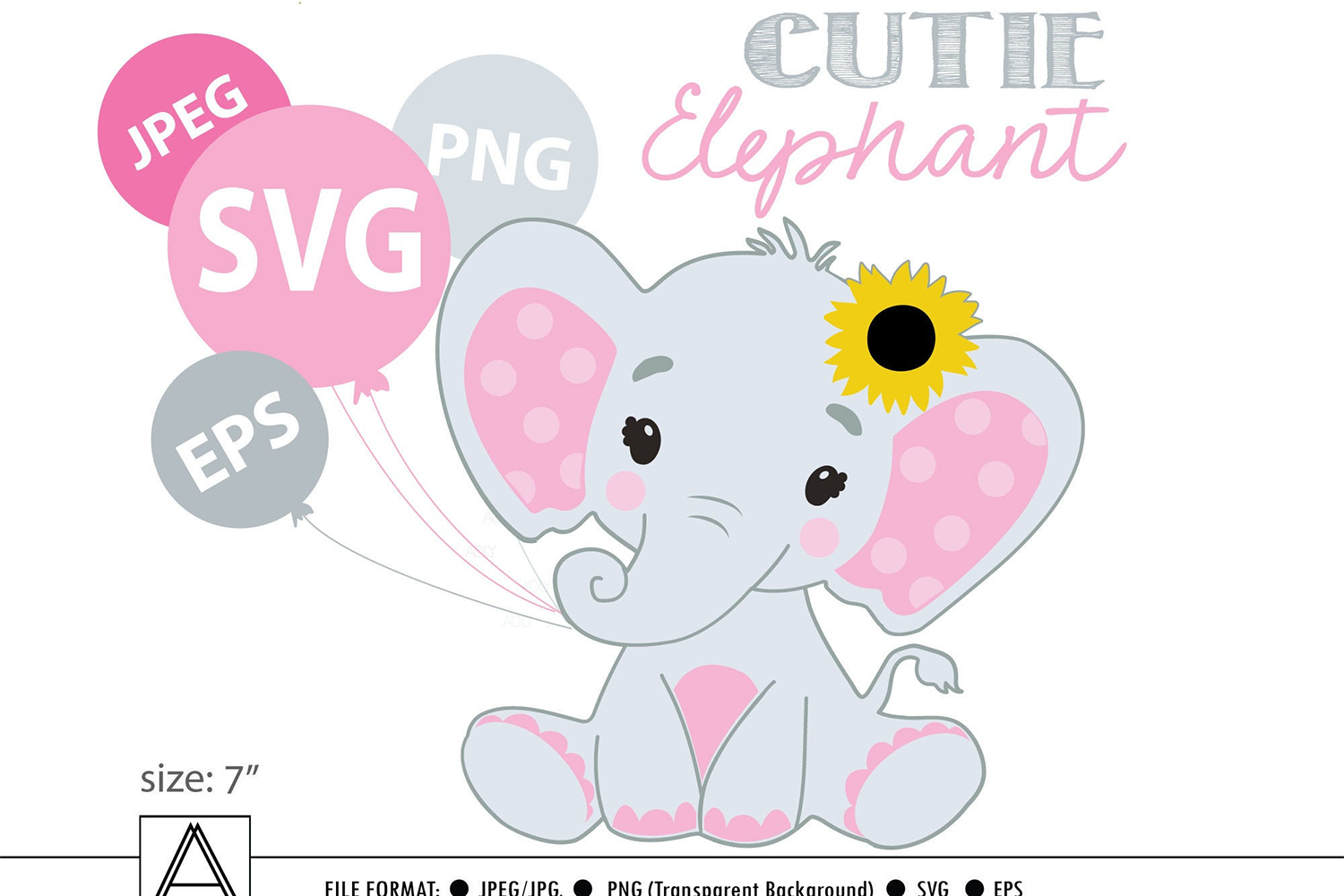 Free Free 288 Pink Baby Elephant Svg SVG PNG EPS DXF File