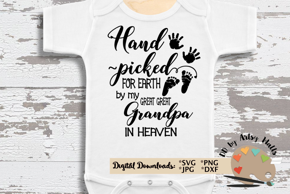 Download Hand Picked for Earth SVG In Memory of Great great Grandpa