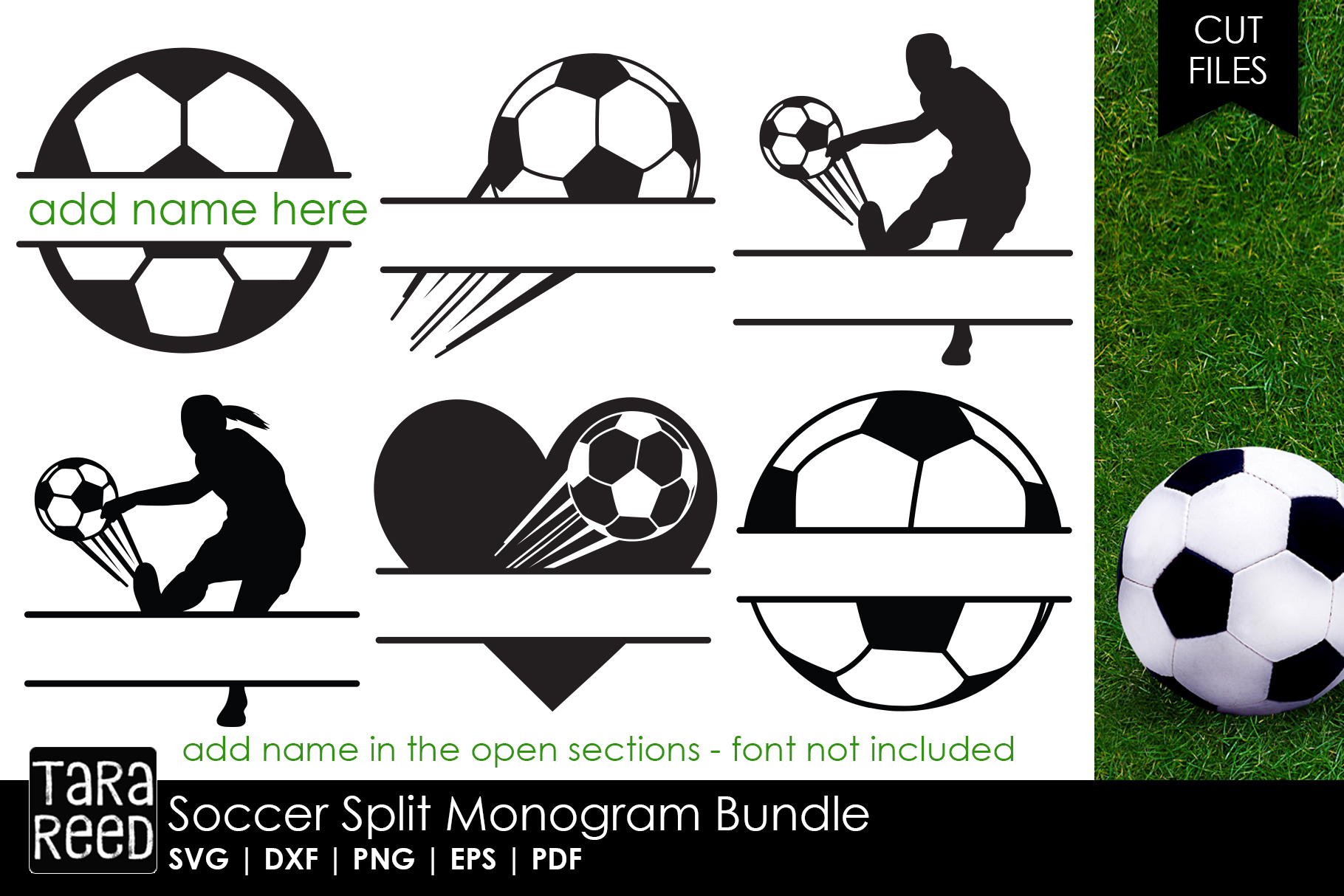 Download Soccer Split Monogram Bundle