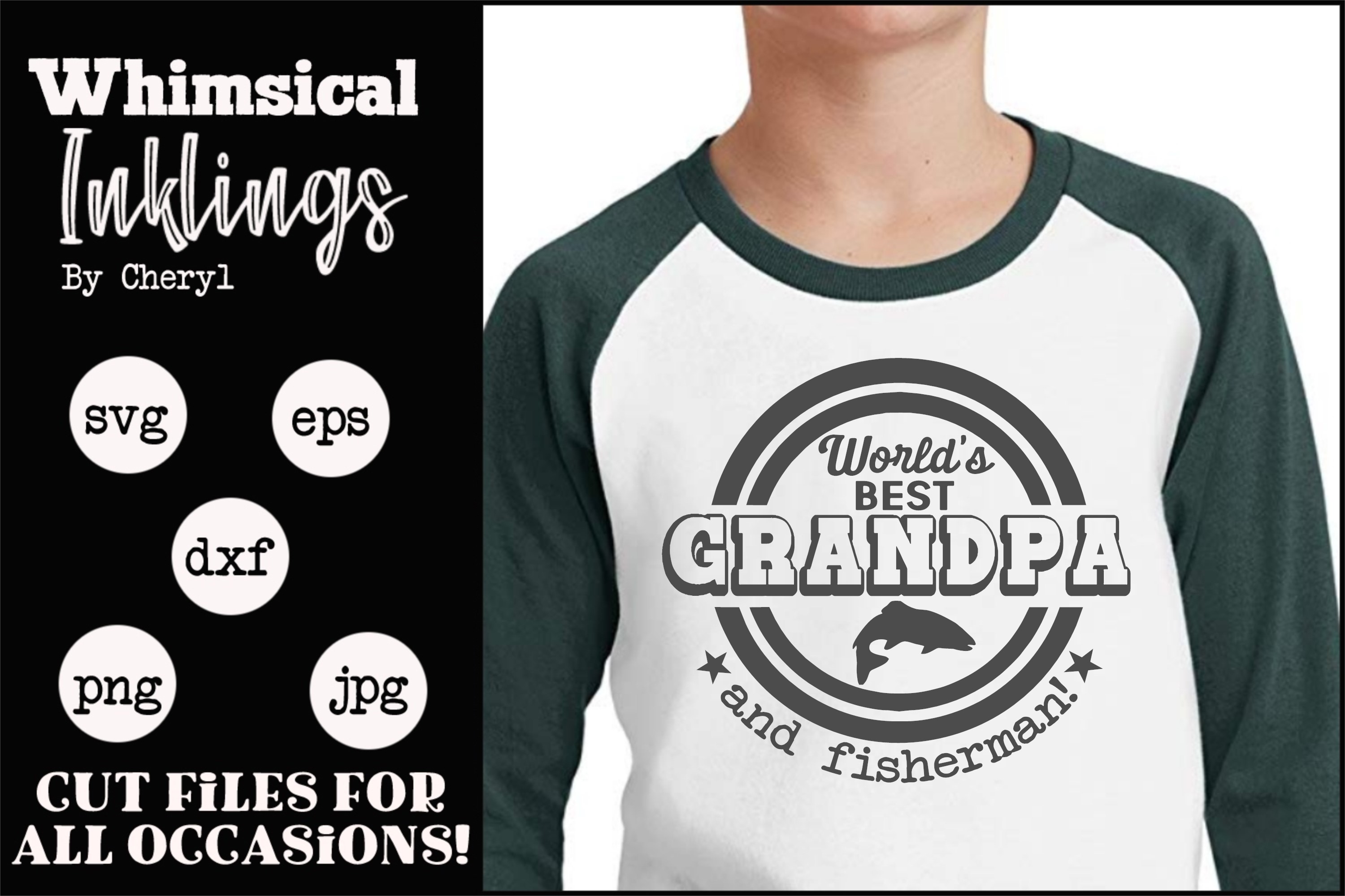 Download Worlds Best Grandpa-Fisherman SVG (511204) | SVGs | Design ...