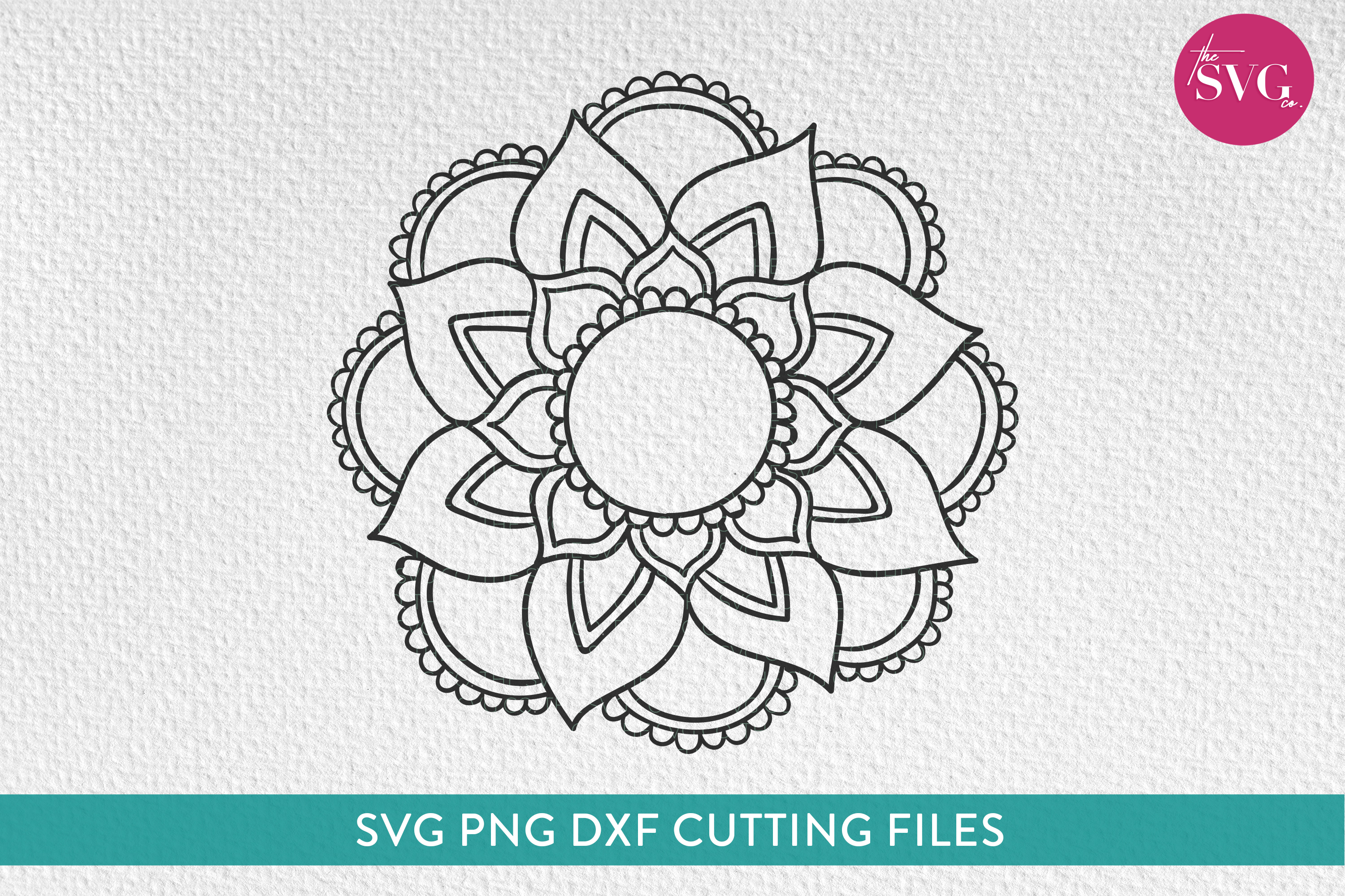Simple Hand Drawn Flower Monogram Frame Mandala SVG (380656) | SVGs | Design Bundles