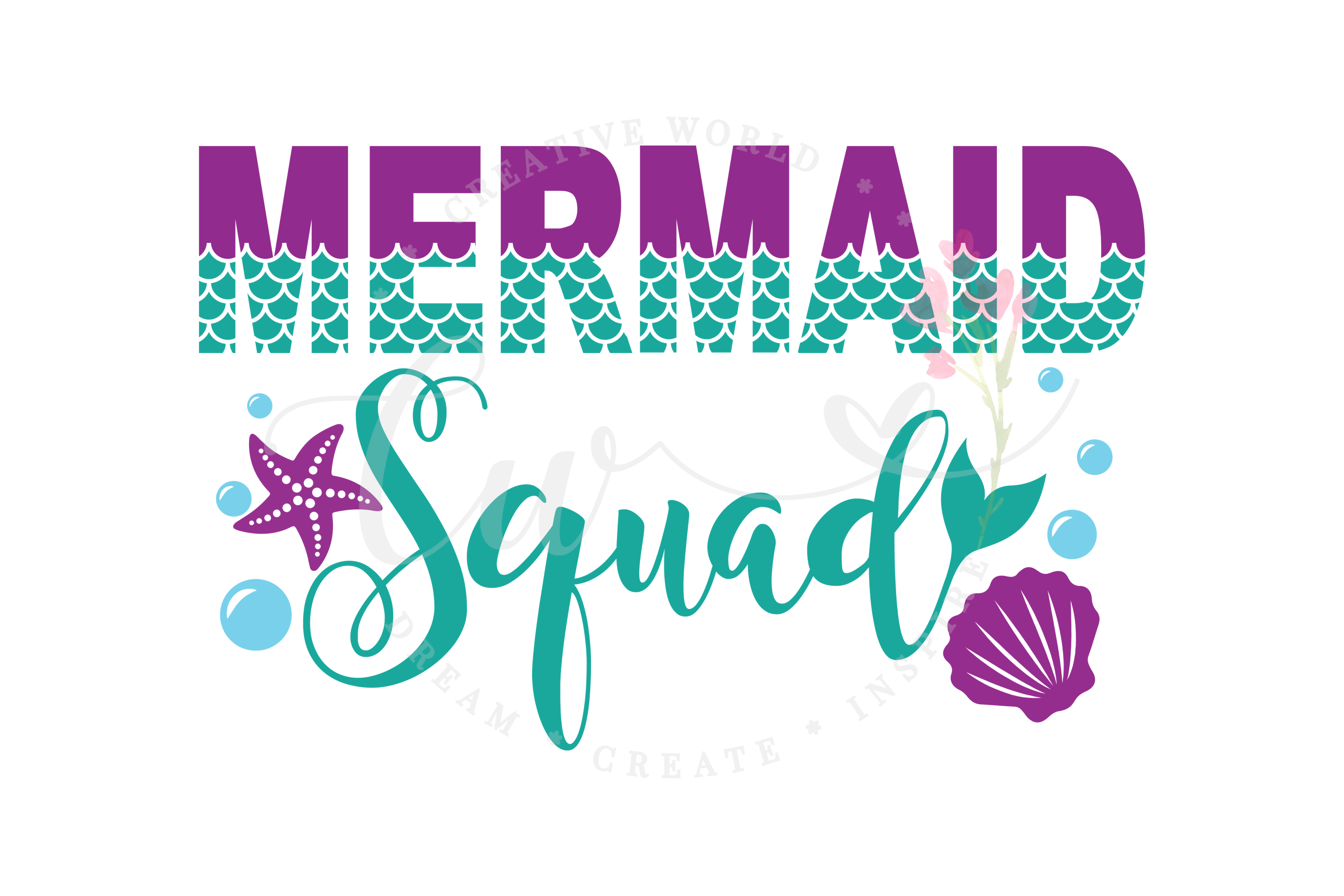 Download Mermaid Squad SVG | Mermaid Squad |Mermaid Birthday Girl svg