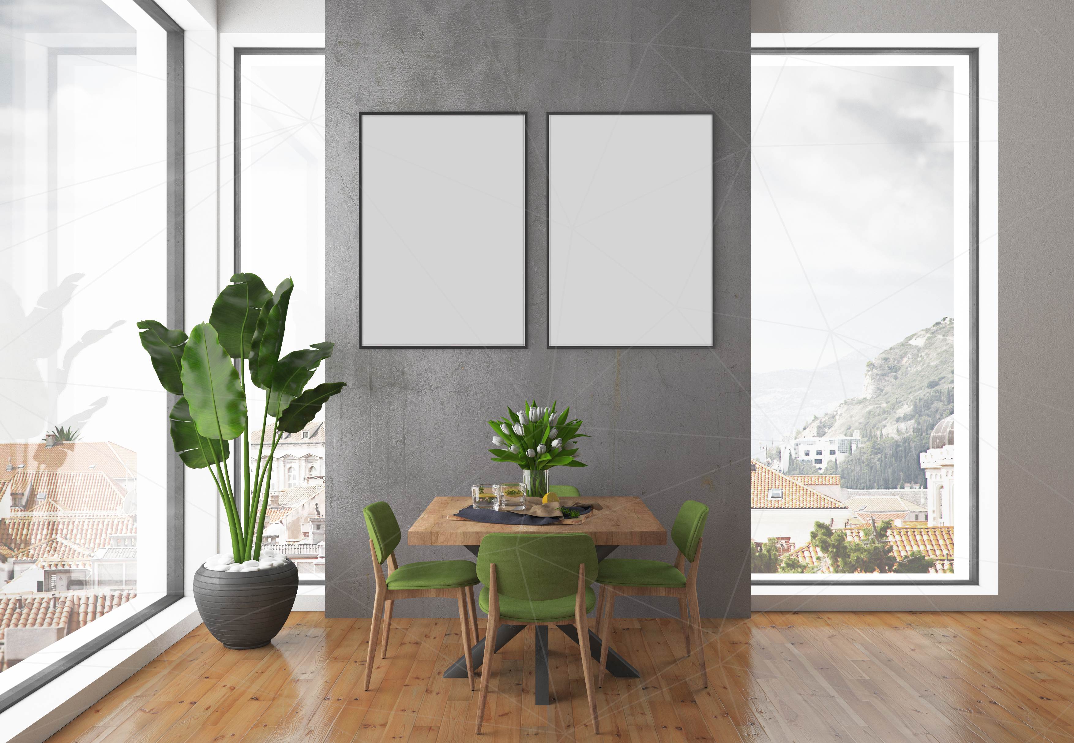 Download Interior mockup bundle - blank wall mock up (51868) | Mock Ups | Design Bundles