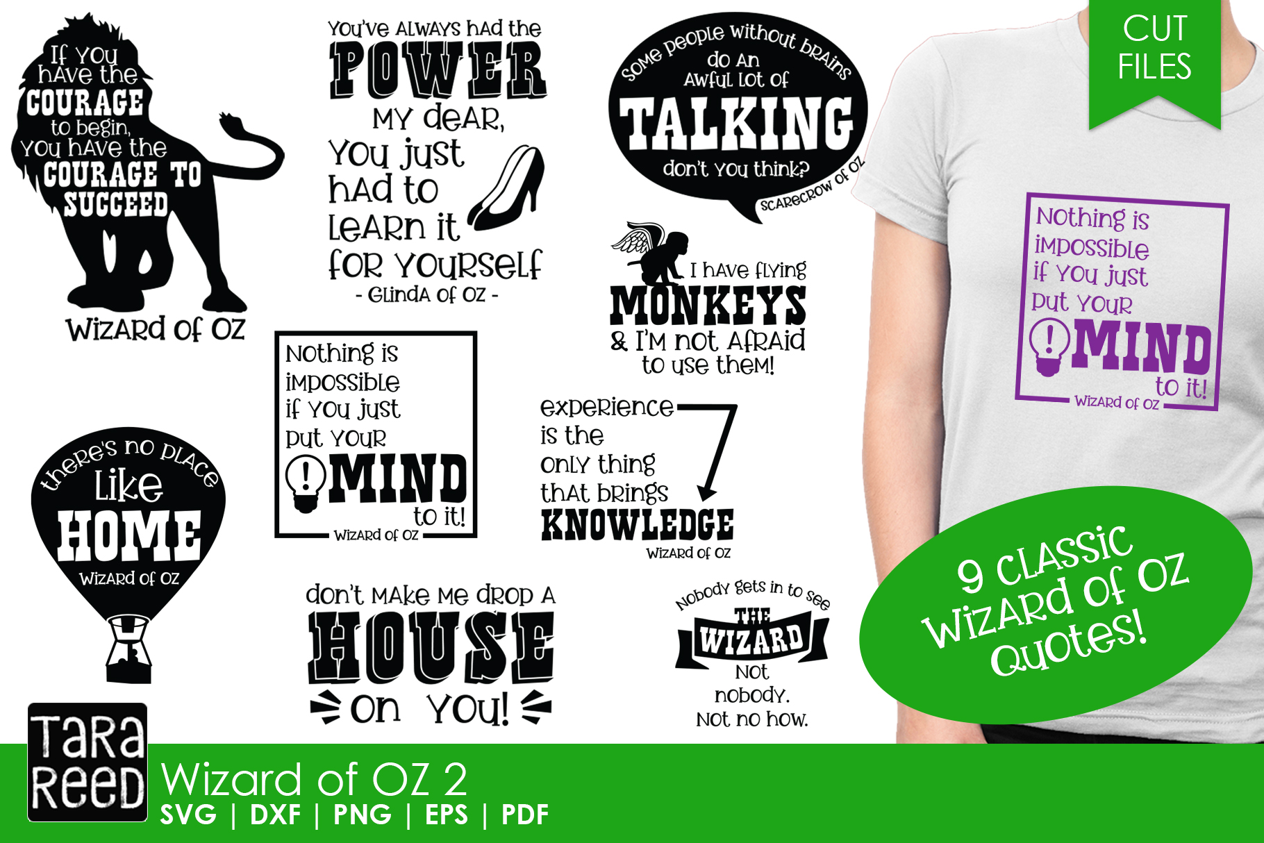 Download Wizard of Oz Quotes 2 - SVG and Cut Files for Crafters