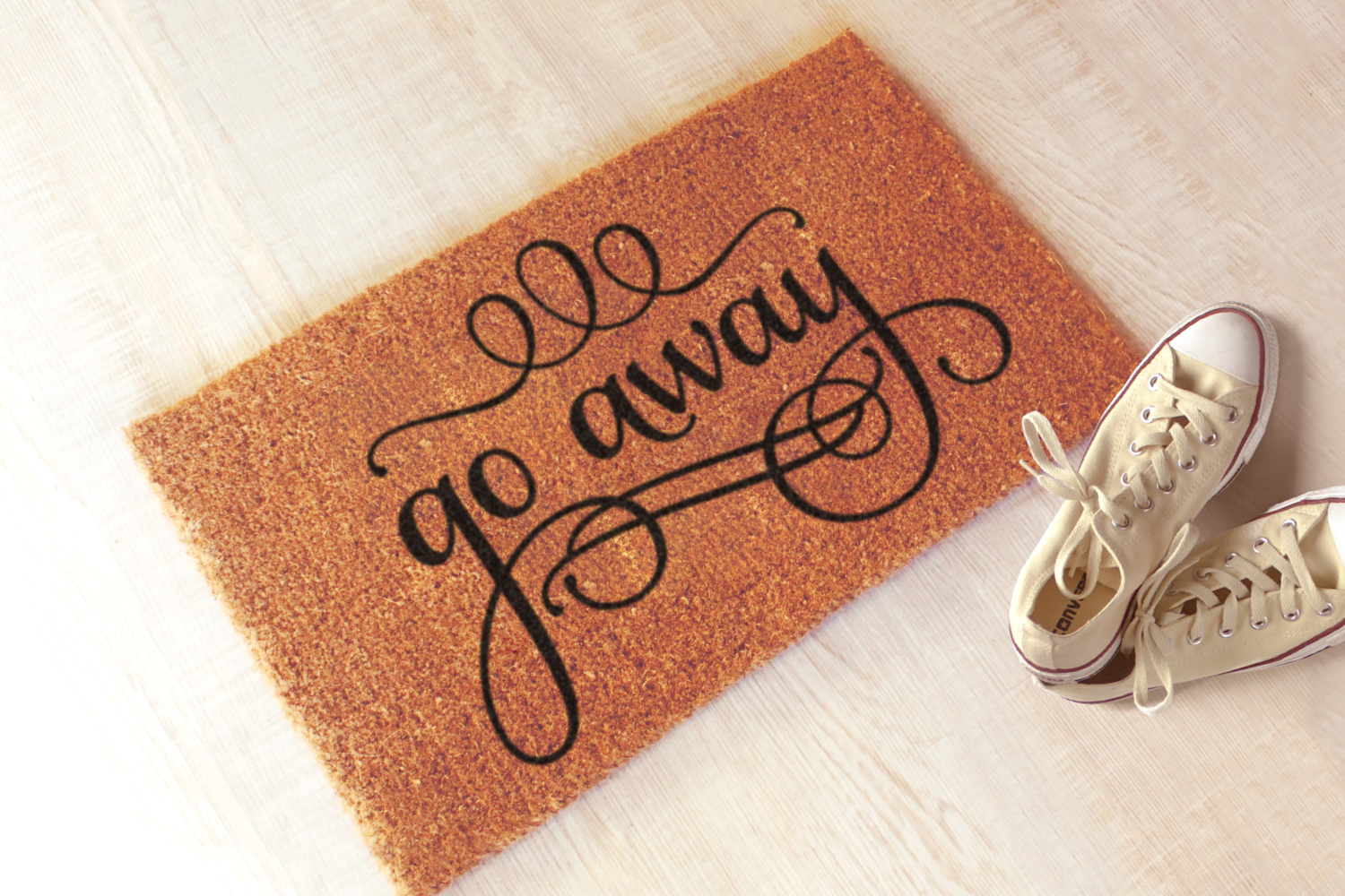 Go Away Funny Doormat Svg Design