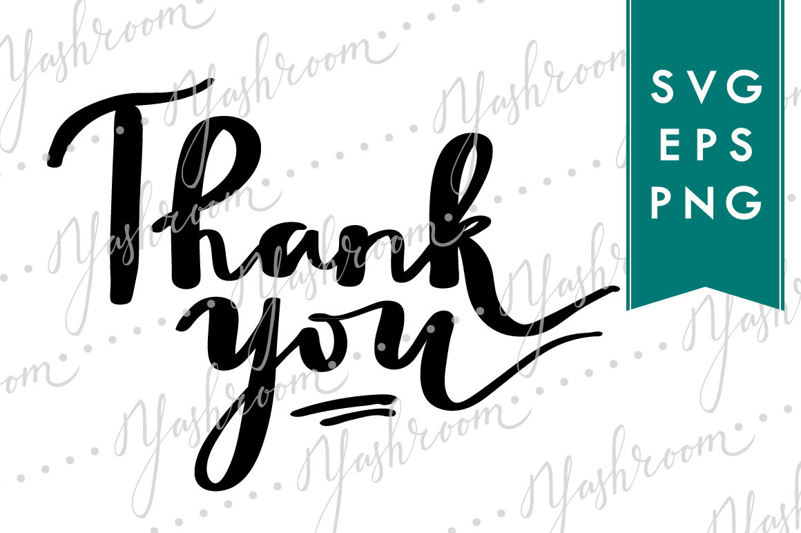 Thank you - Wedding SVG Cut File Lettering (108544) | SVGs ...