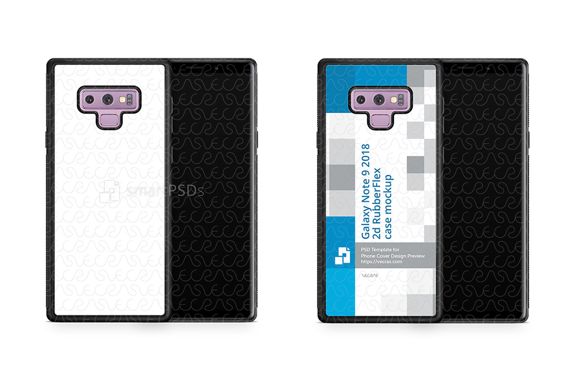 Download Samsung Galaxy Note 9 2d RubberFlex Mobile Case Mockup
