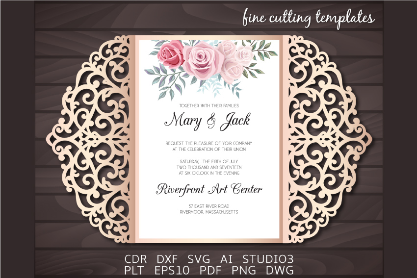 Download Free Wedding Template Wedding Invitation Svg PSD Mockup Template