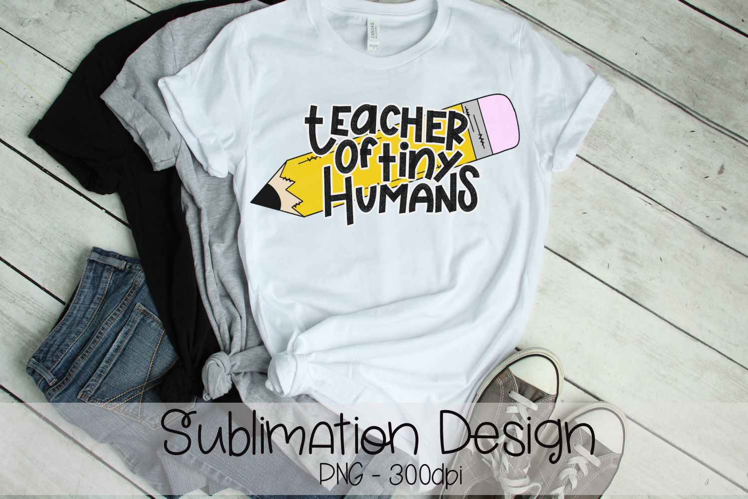 Download Teacher Of Tiny Humans Hand Lettered Sublimation Design ...
