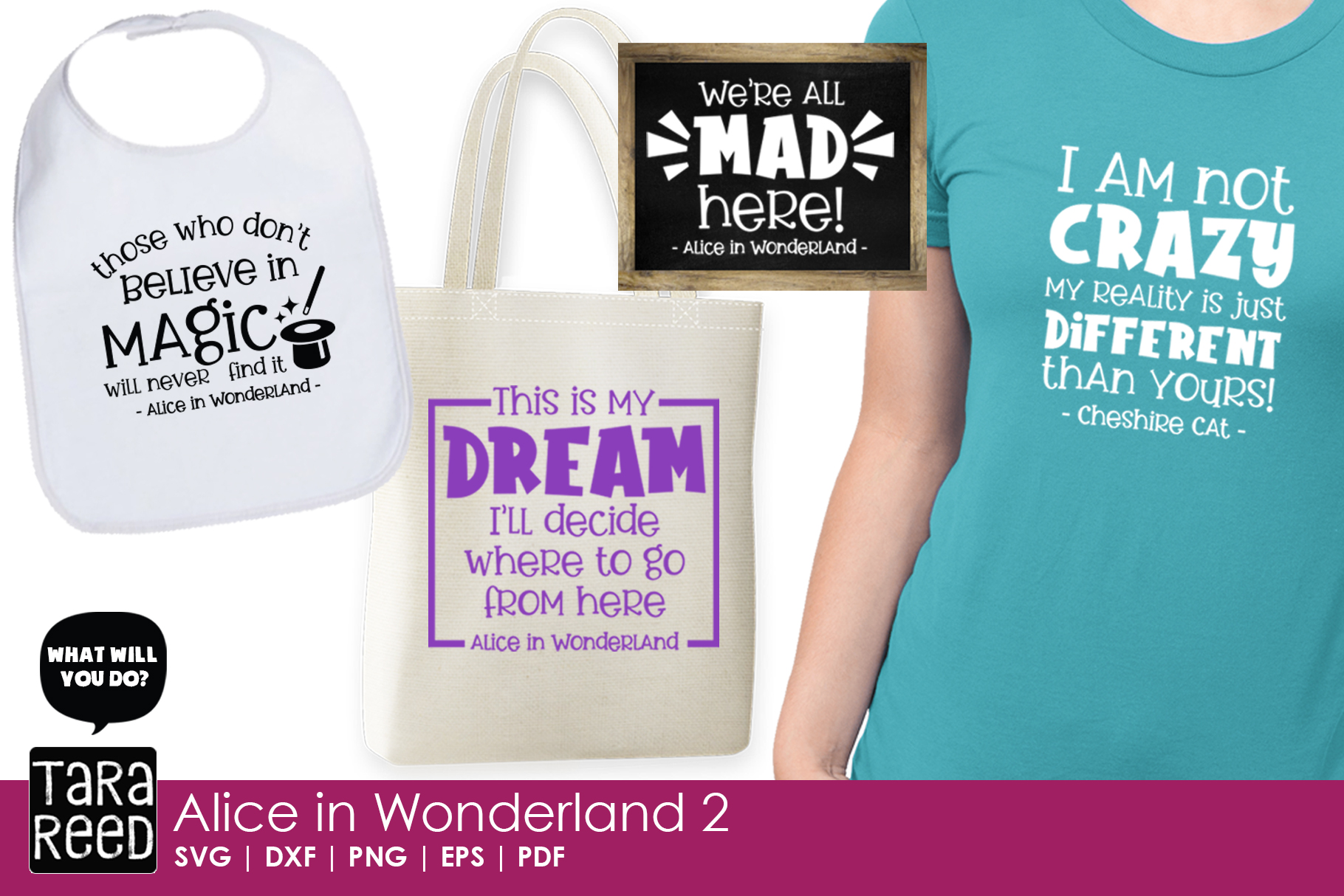 Download Alice in Wonderland Quotes 2 - SVG and Cut Files (299047 ...