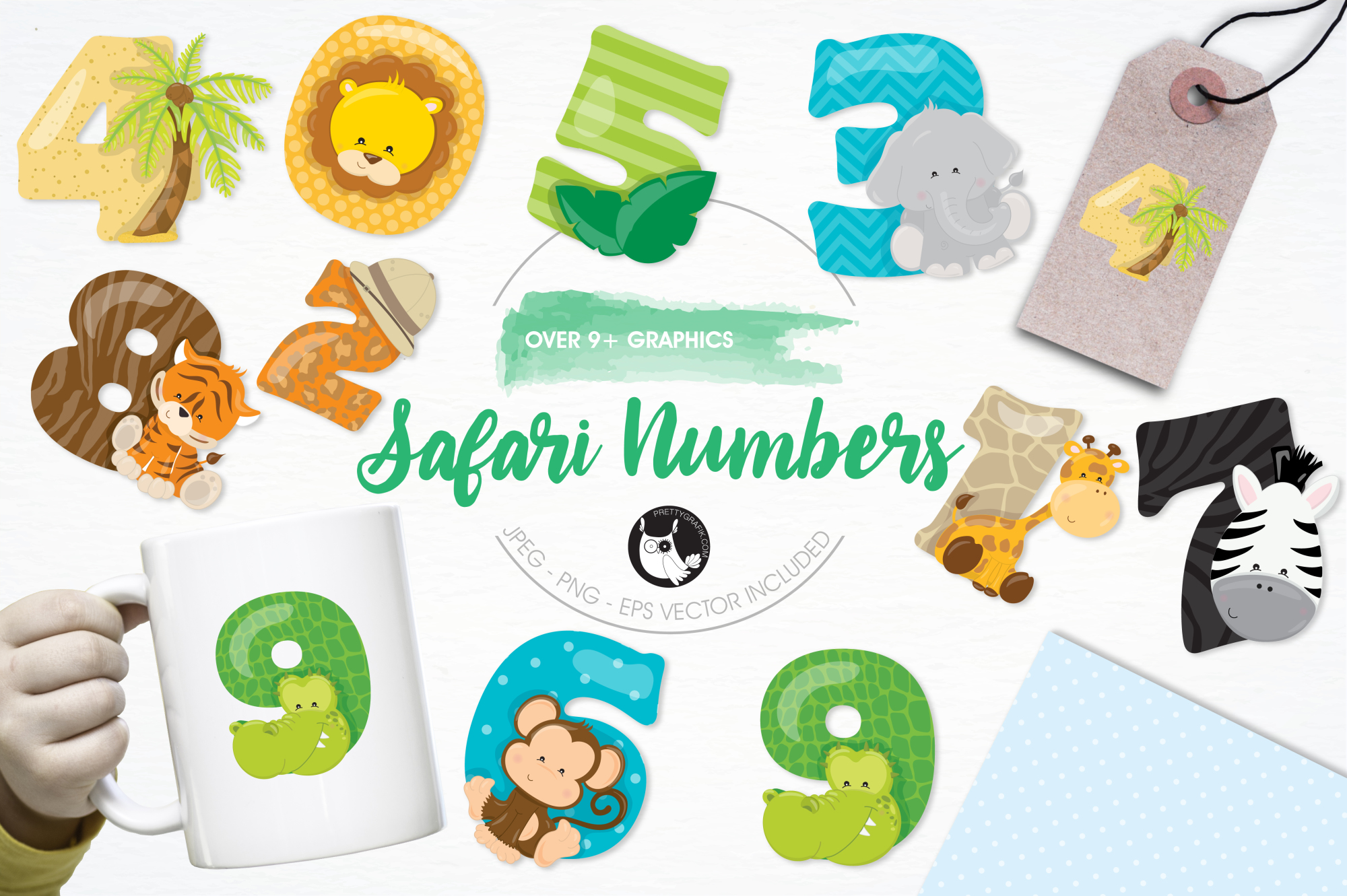 safari numbers graphics and illustrations