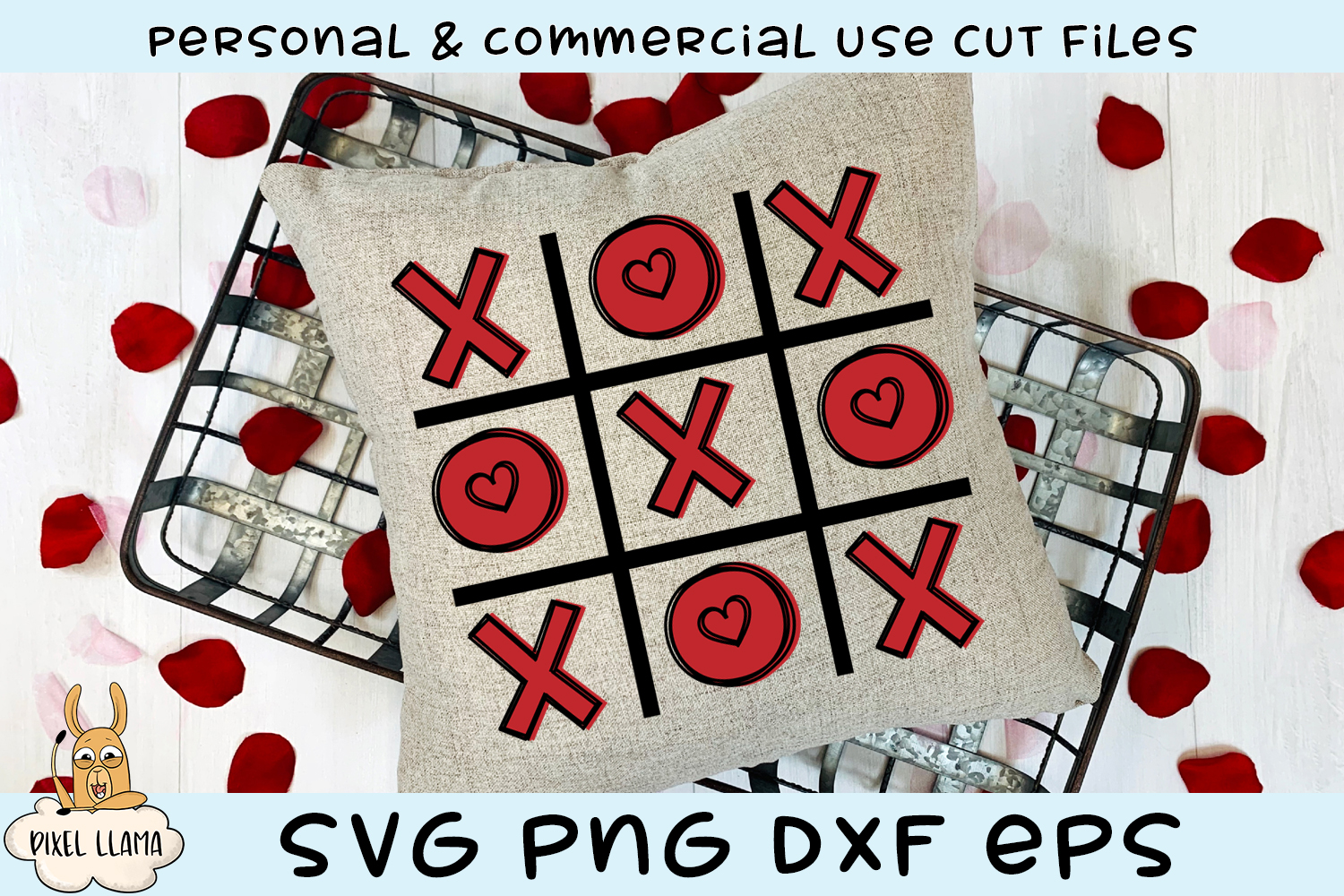 Download Tic Tac Toe Valentine SVG Cut File (141597) | SVGs ...