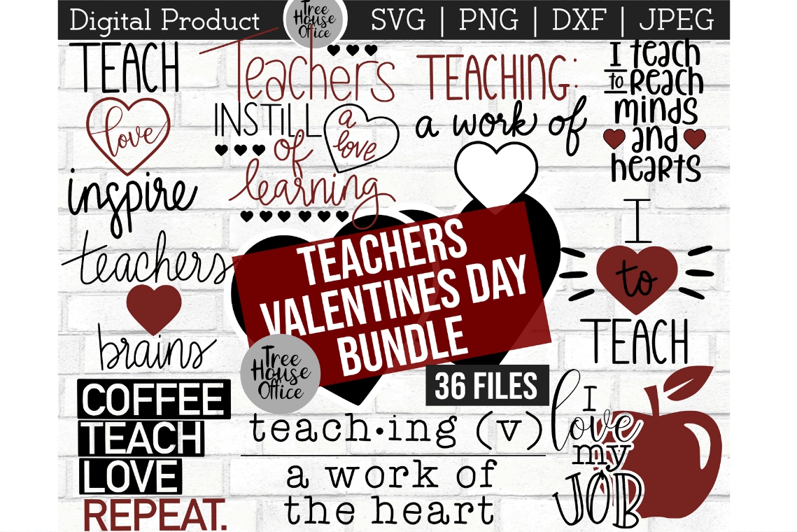 Download Teachers Valentine Day Bundle, Valentines SVG, PNG JPEG DXF