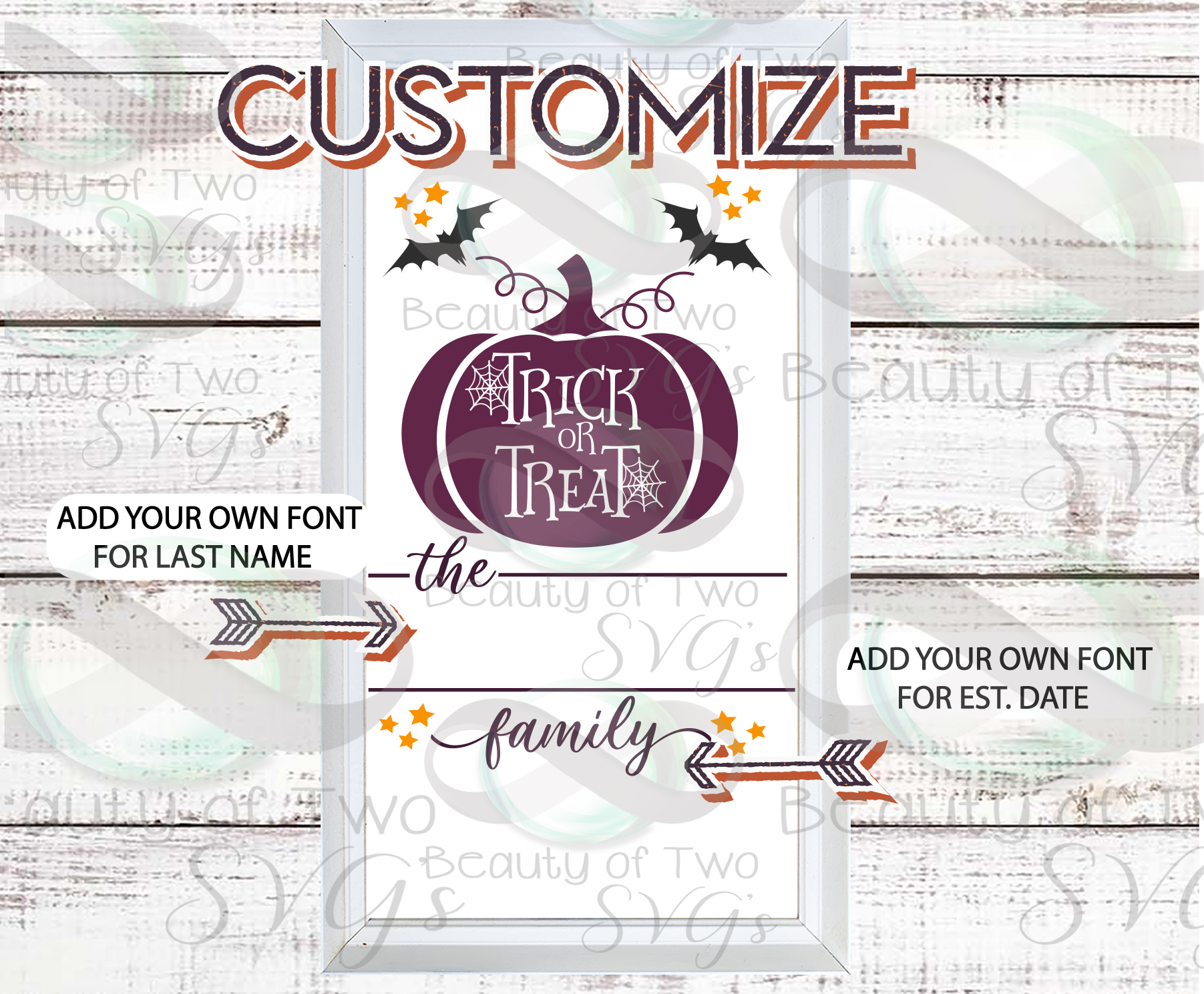 Download Last Name customize wreath svg sign design, Halloween svg ...