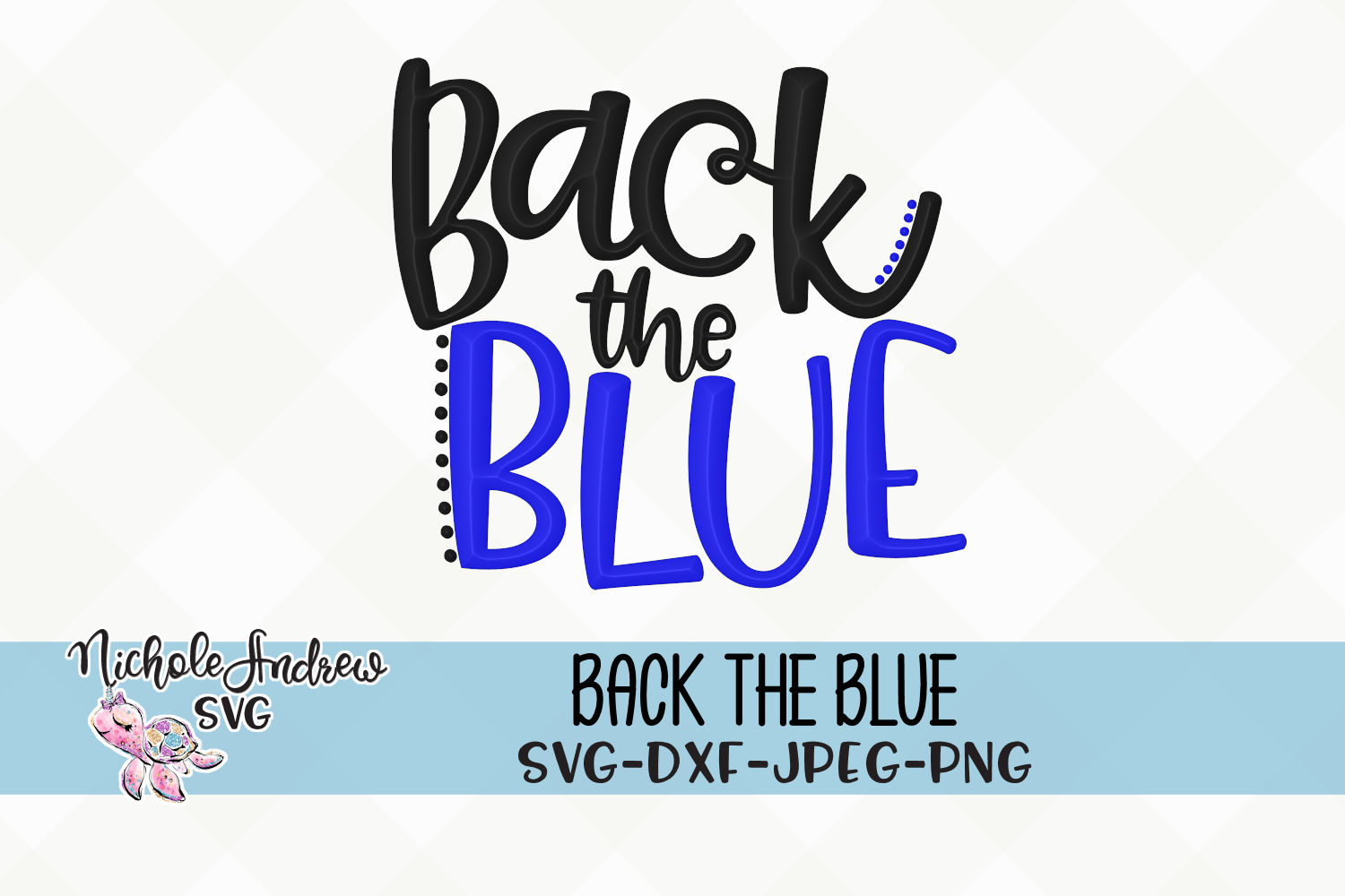 Download Back the Blue, Police support SVG, svg