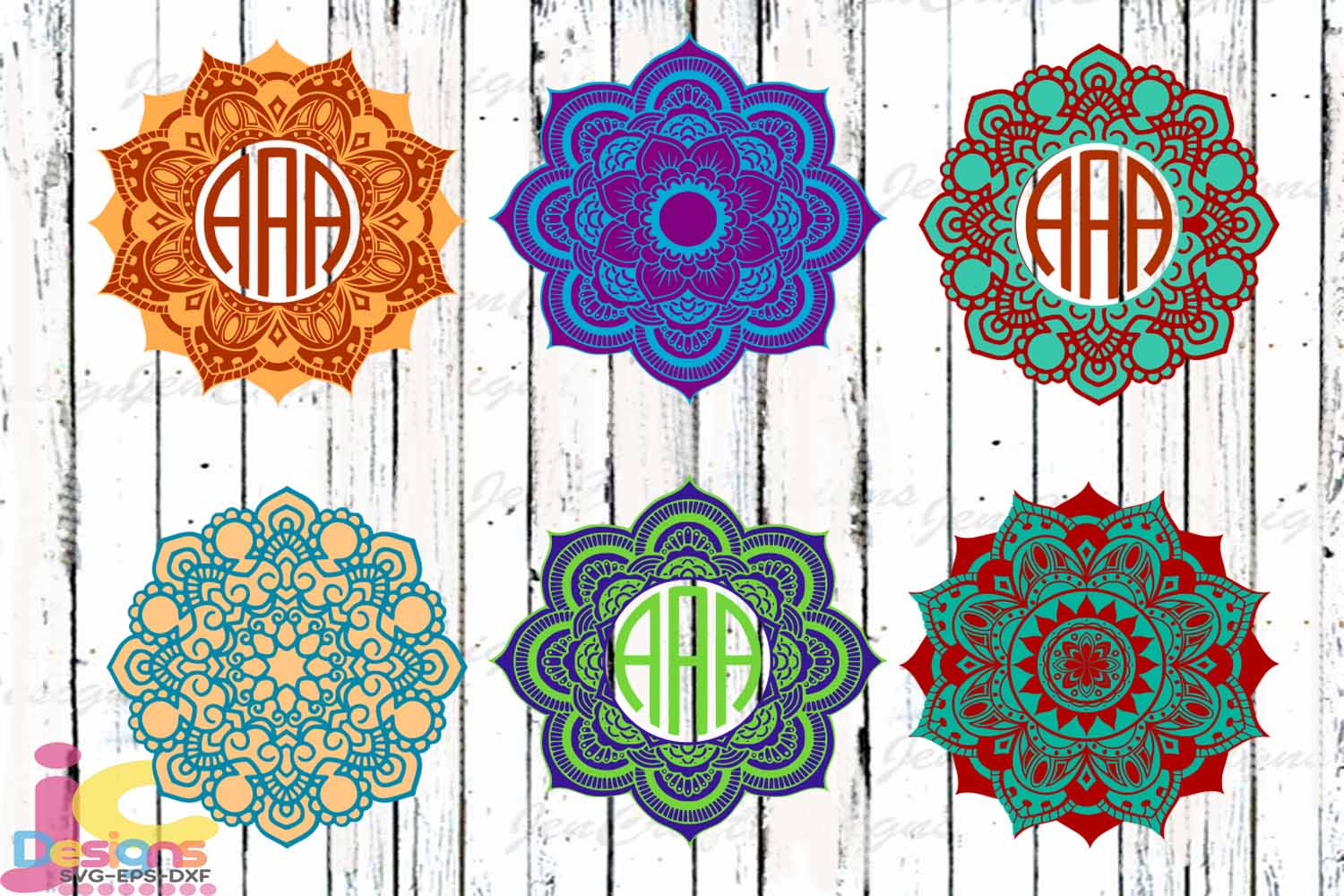 Download Mandala SVG Pattern Round Monogram Frame SVG, Eps, Dxf