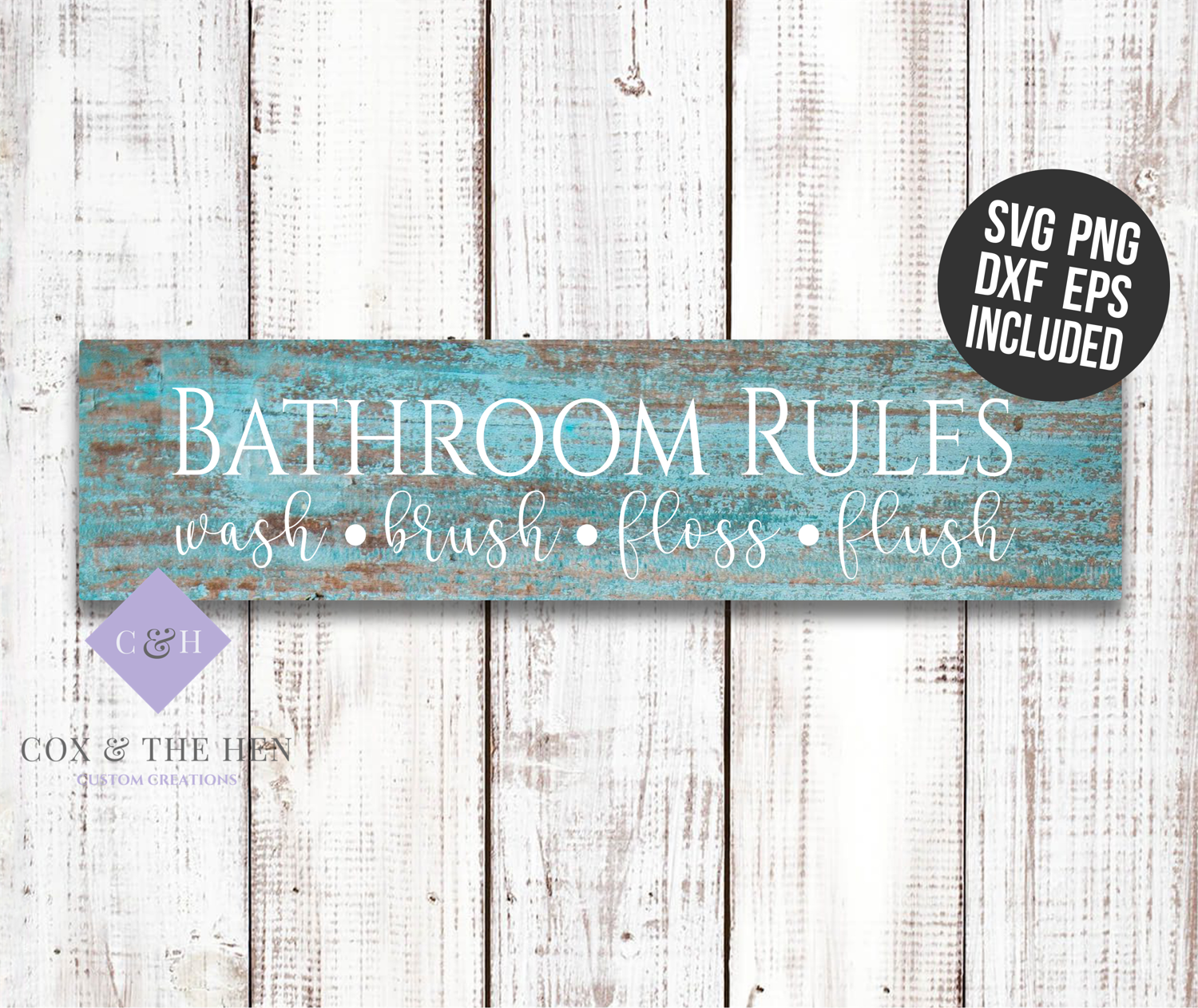 Bathroom Rules Wood Sign Stencil SVG (80979) Cut Files Design Bundles