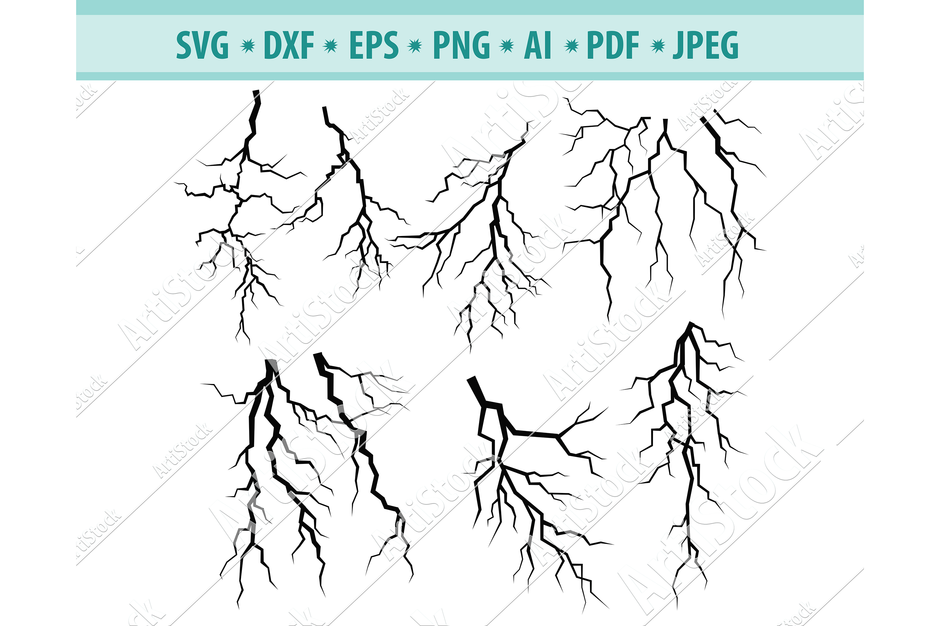 Download Cracks Svg, Lightning SVG, Cracks Clipart Svg, Dxf, Png ...