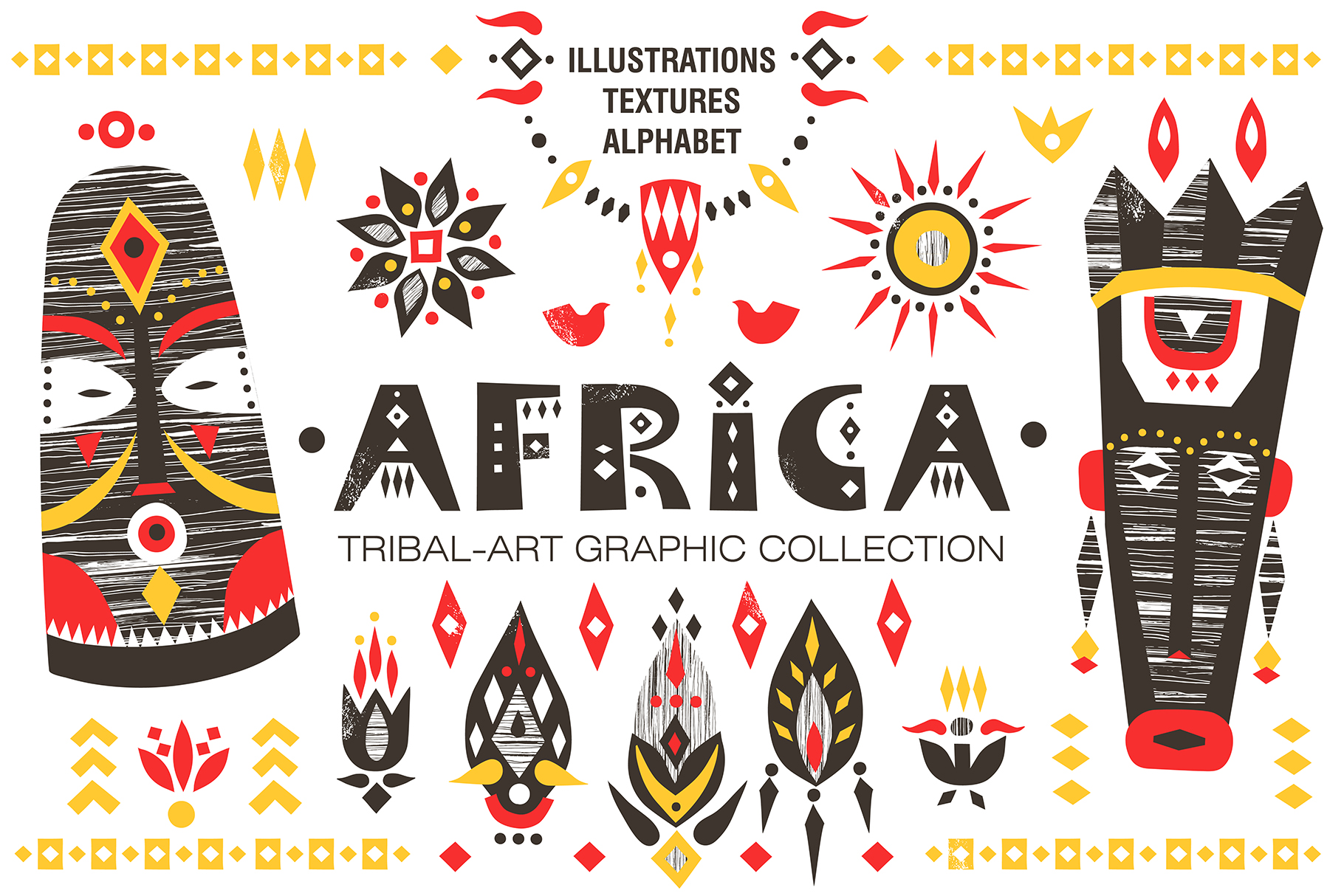 Download Africa - Tribal-art collection (87172) | Illustrations ...