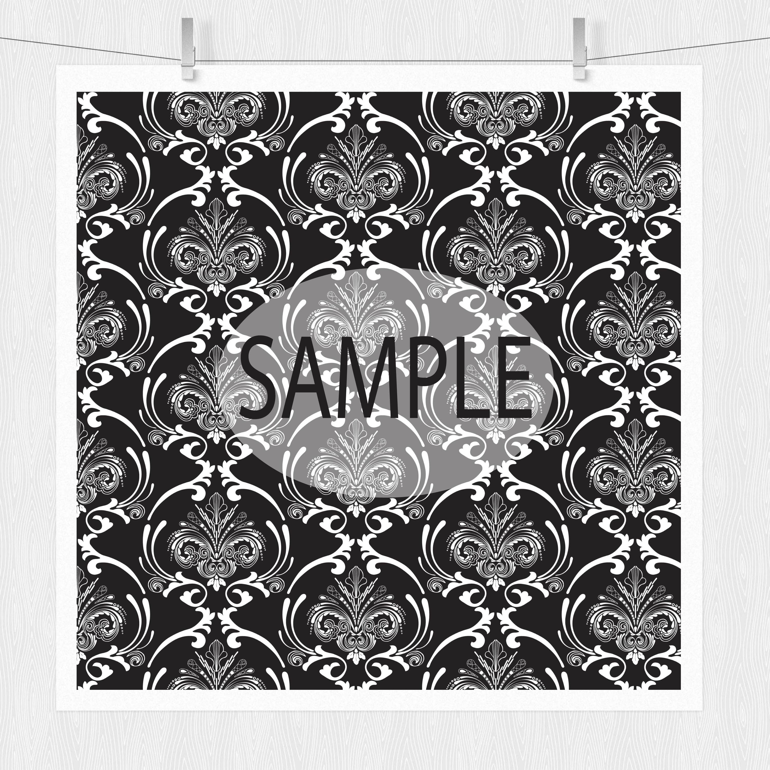 Black &White Art Deco Digital Paper