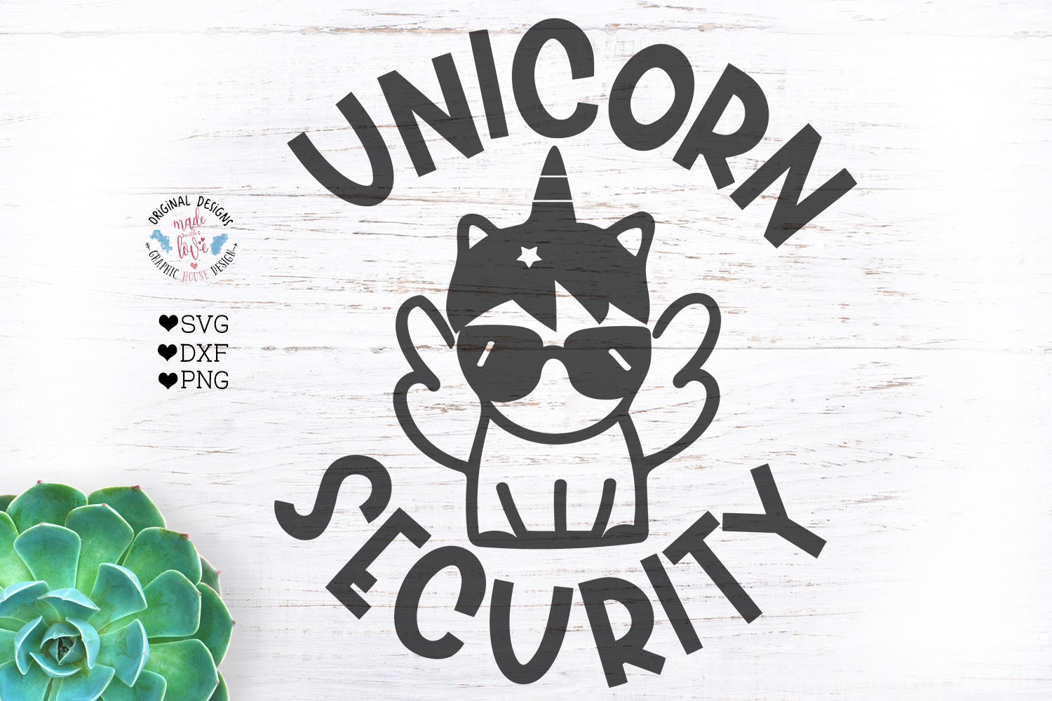 Unicorn Security Kids t-shirt Cut File - Kids svg