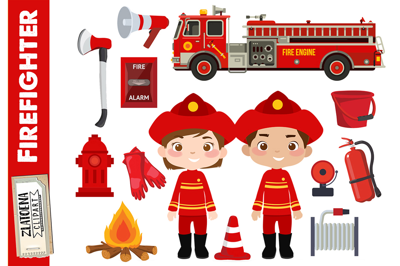 Firefighter Clip Art Fireman Clipart Firefighter Graphics 5694