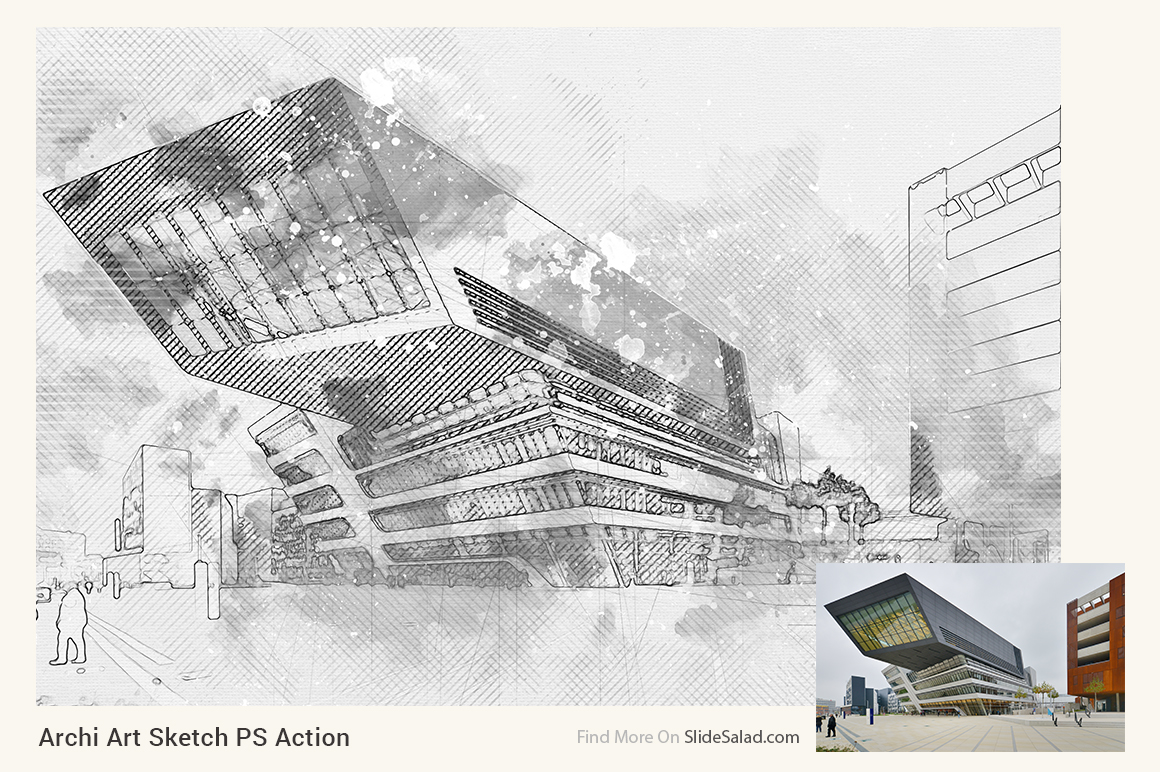 Archi Art Sketch Photoshop Action V2