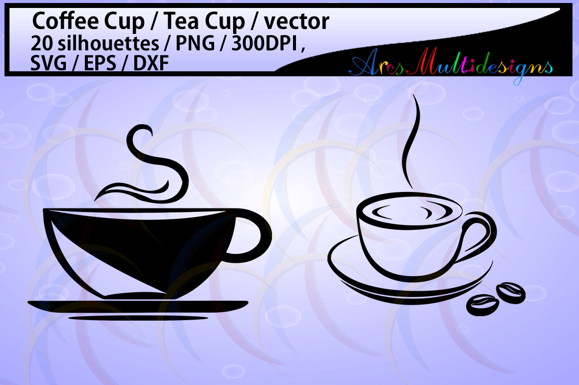 Download coffee svg / Tea mug / HQ / coffee cup silhouette svg / tea cup silhouette / SVG / PNg / EPS ...