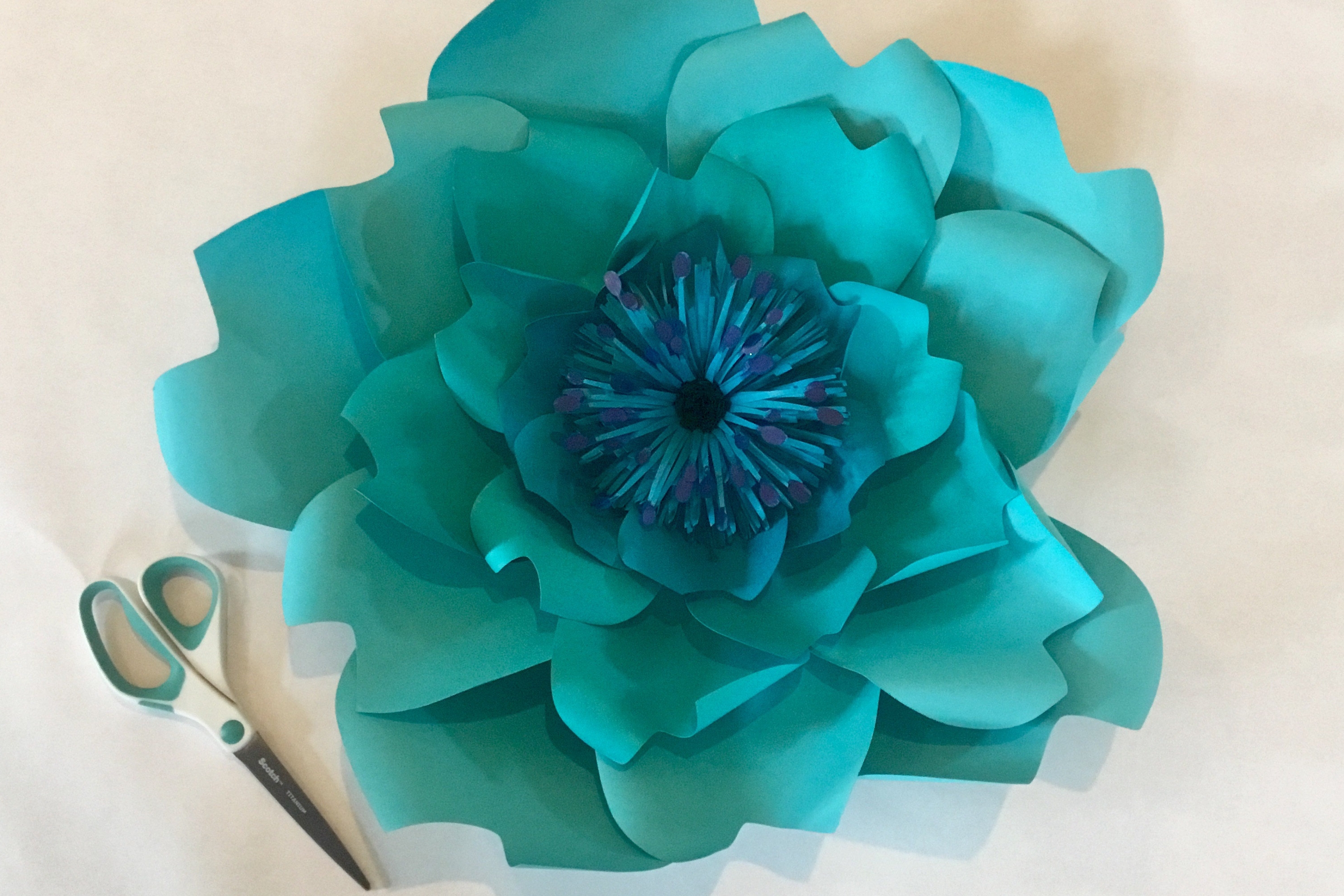 Giant Paper Flower Template SVG DIY Paper Flower SVG PDF ...