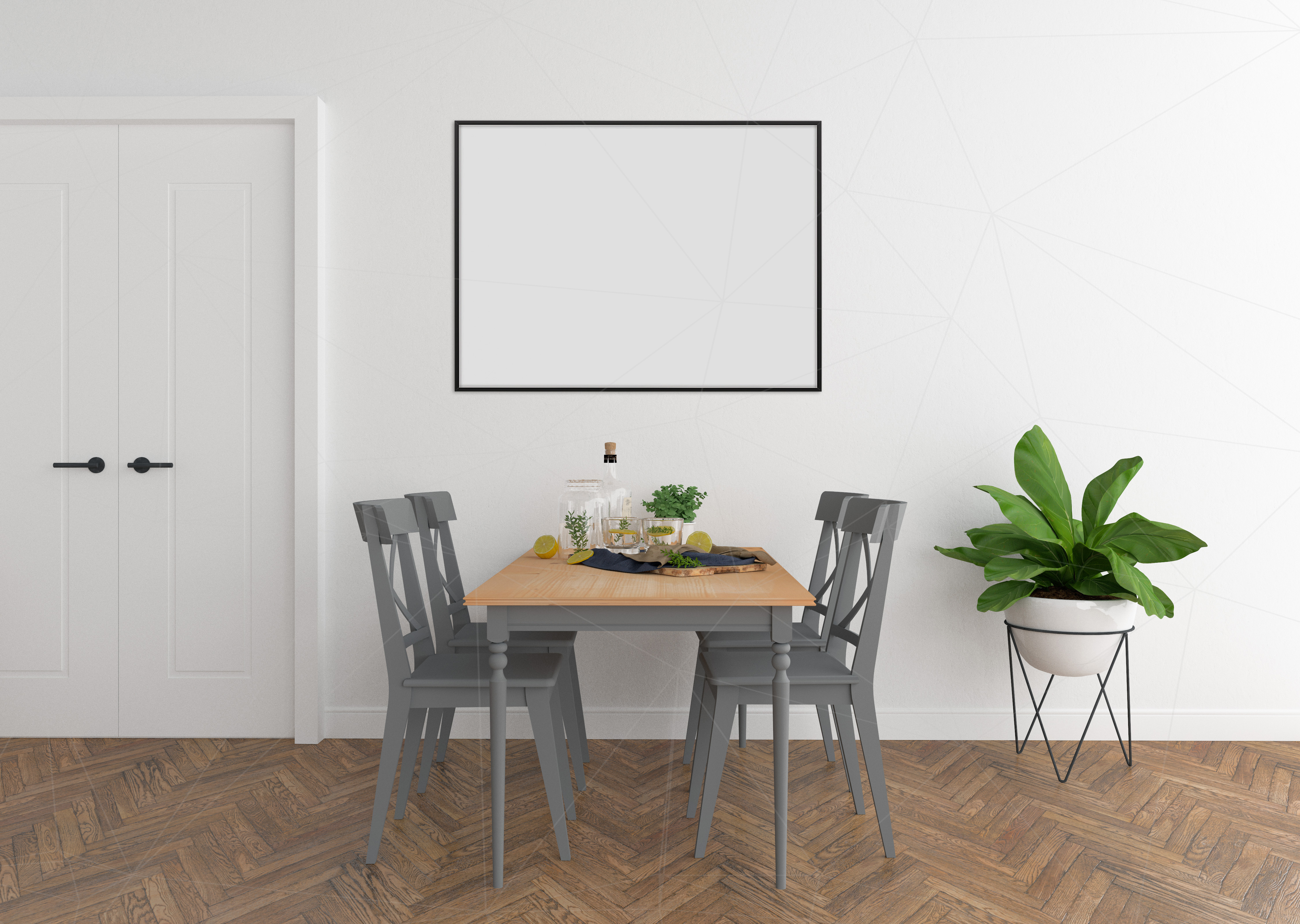 Download Interior mockup - blank wall mock up (38176) | Mock Ups | Design Bundles
