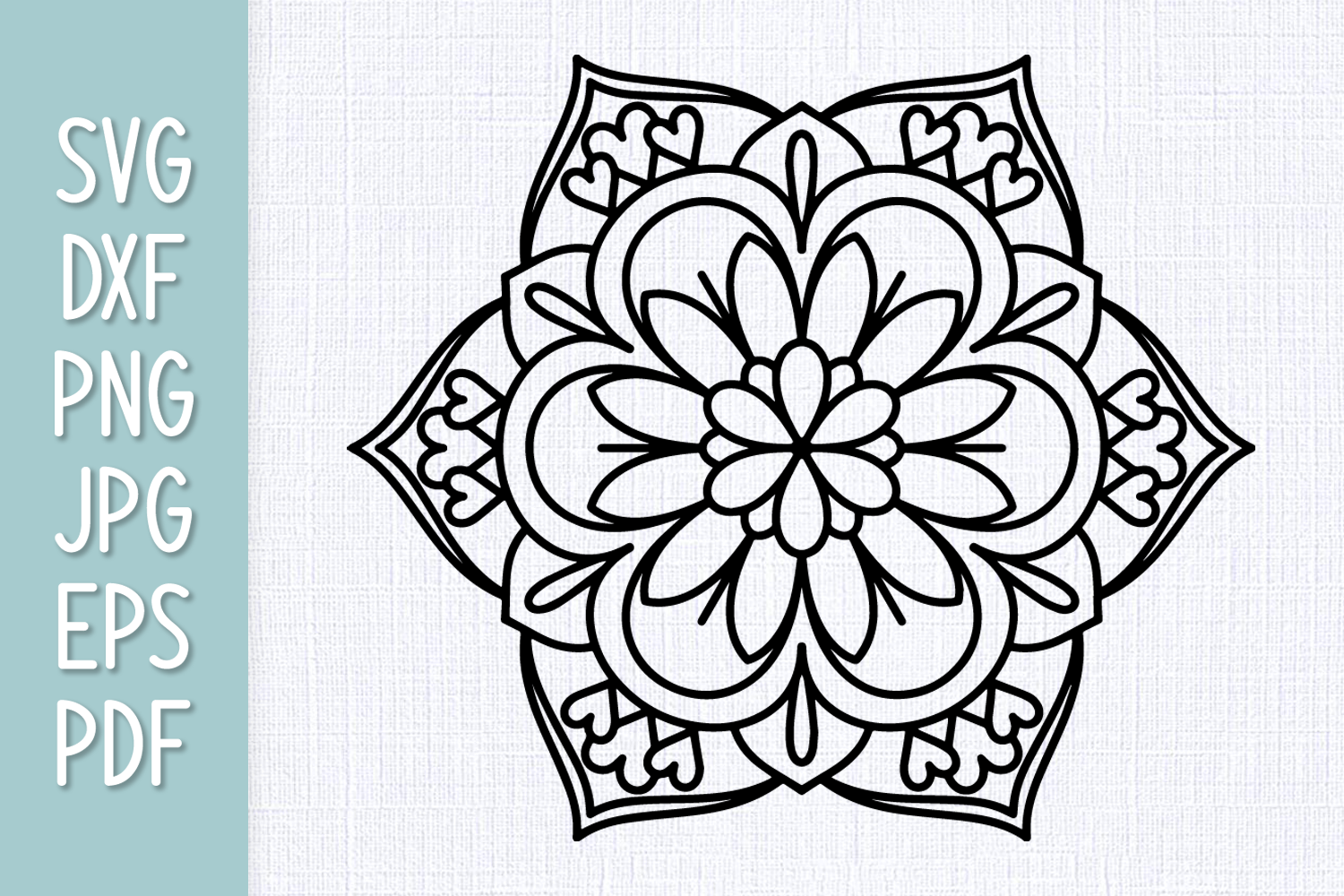 Free Free Heart Mandala Svg 690 SVG PNG EPS DXF File