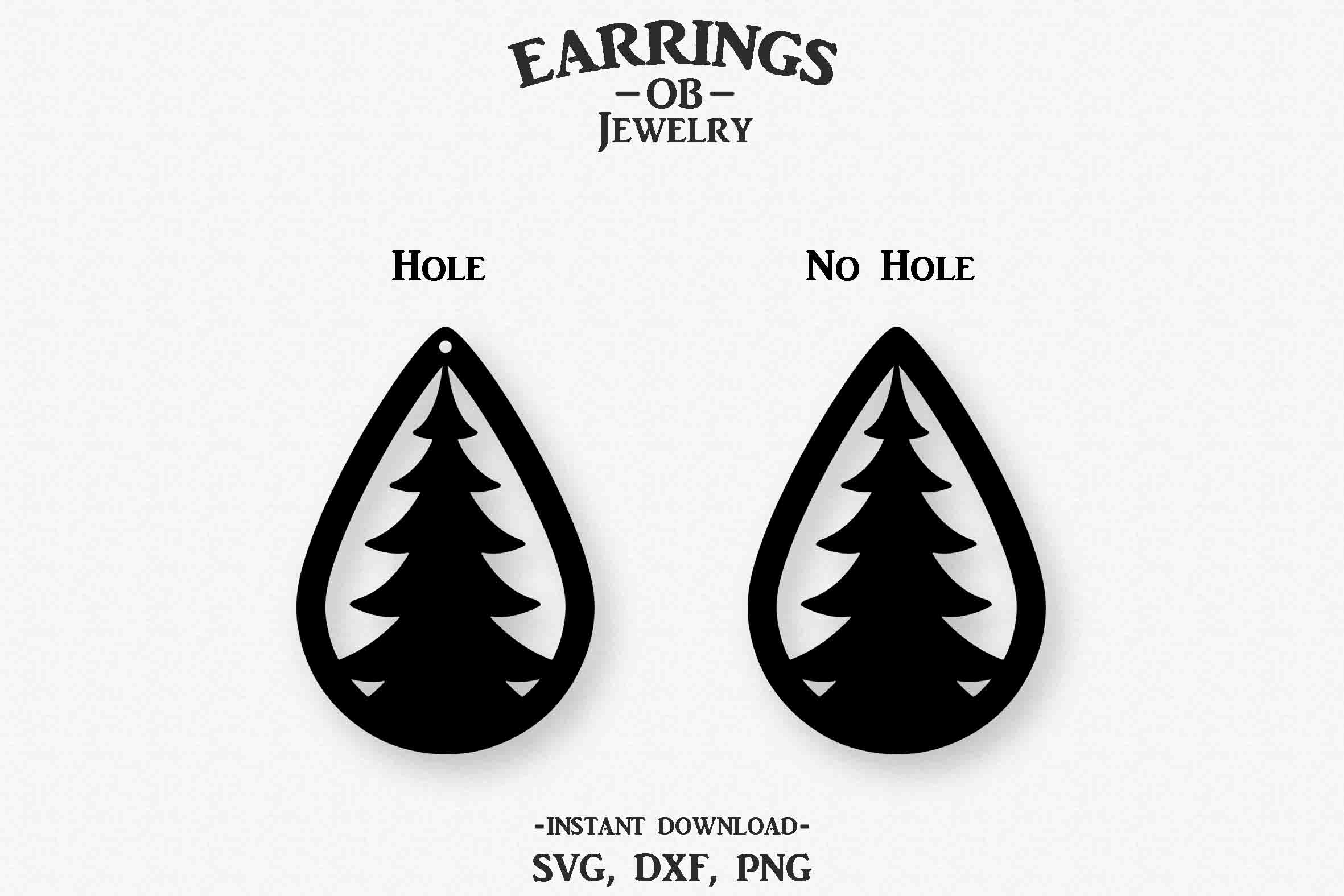 Christmas Earring Svg, Set, Stacked, Teardrop, Cut File
