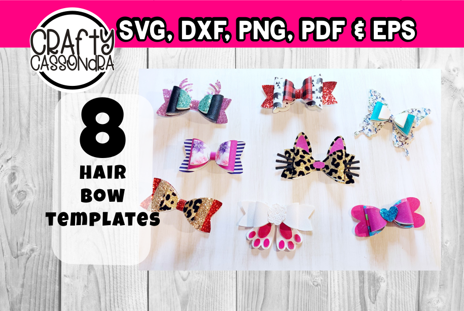 Download Hair bow template bundle #1 - diy hair bows - svg for bows