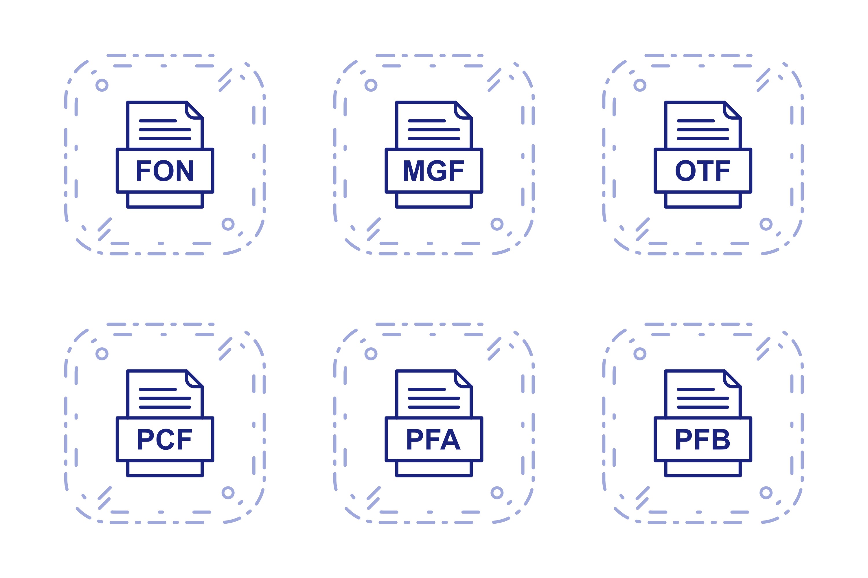 Download Set Of File Formats Icons 455416 Icons Design Bundles