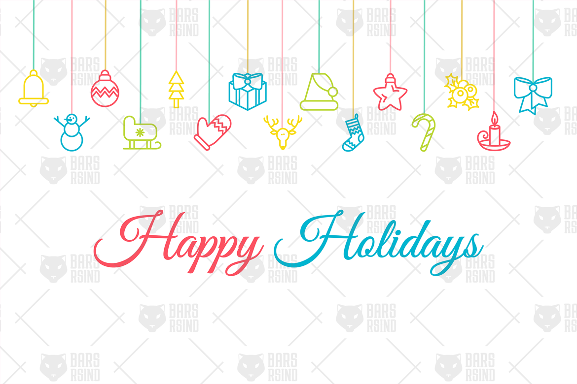 Winter Happy Holidays Banner