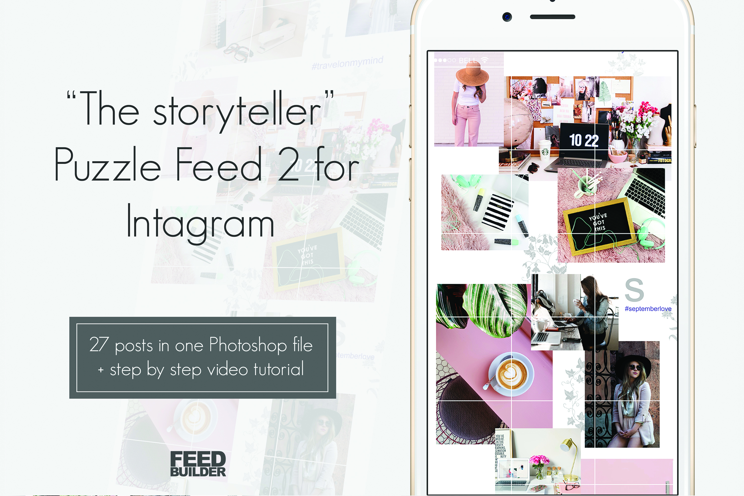Instagram Puzzle Feed Template 2