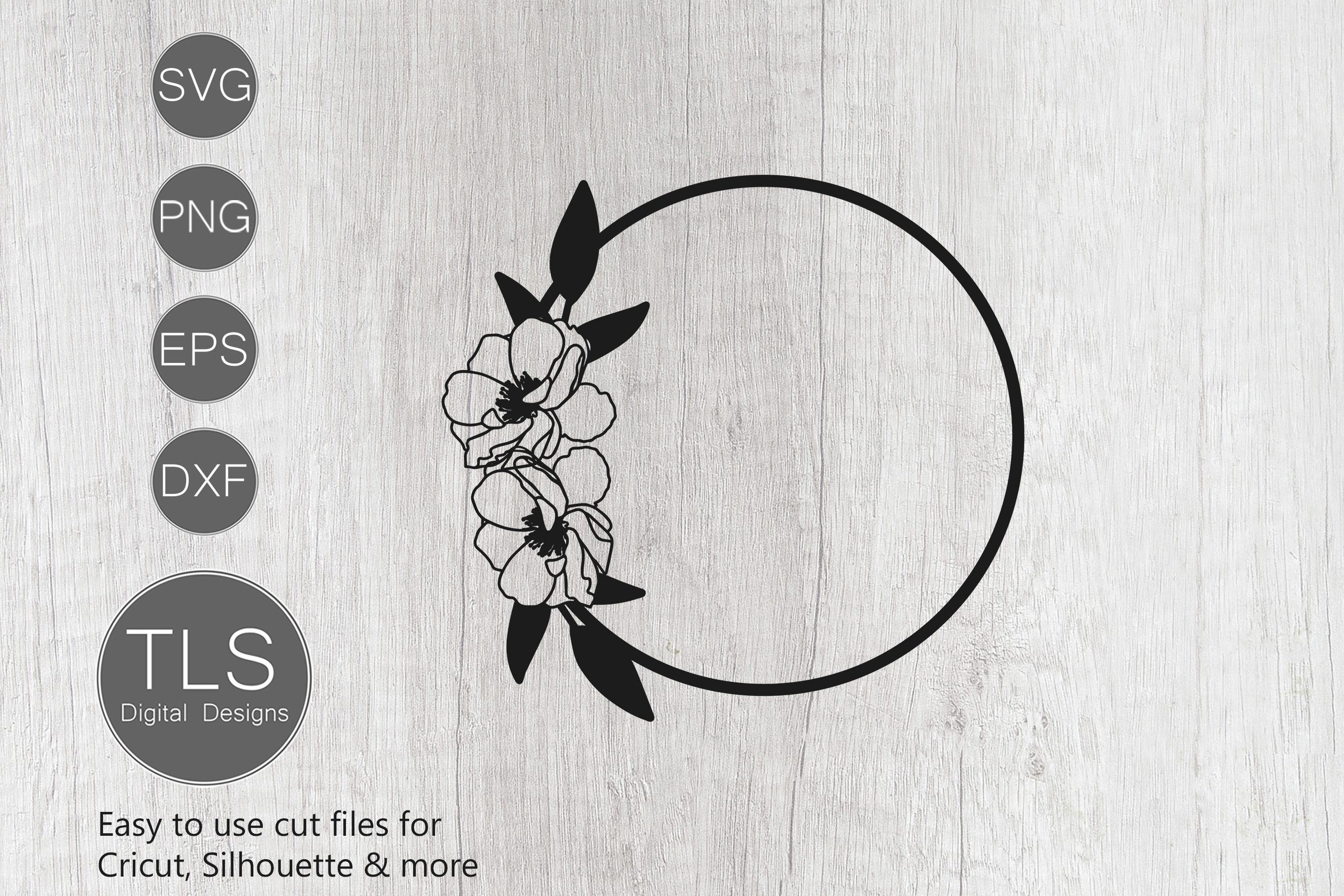 Download Flower Frame SVG, Floral frame SVG, Frame SVG, Flower ...