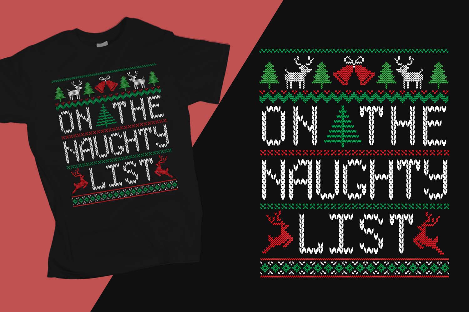 On the naughty list Christmas Printable