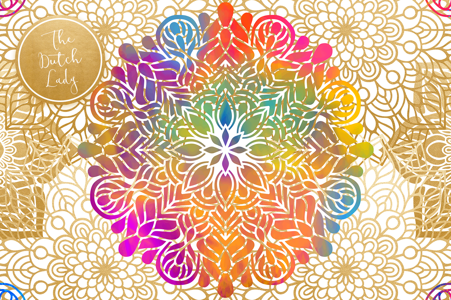 Mandala Pattern Scrapbook Papers