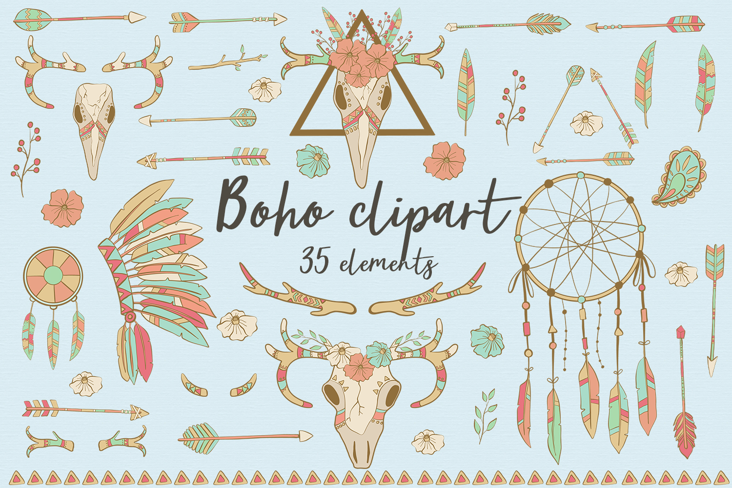 Boho clipart